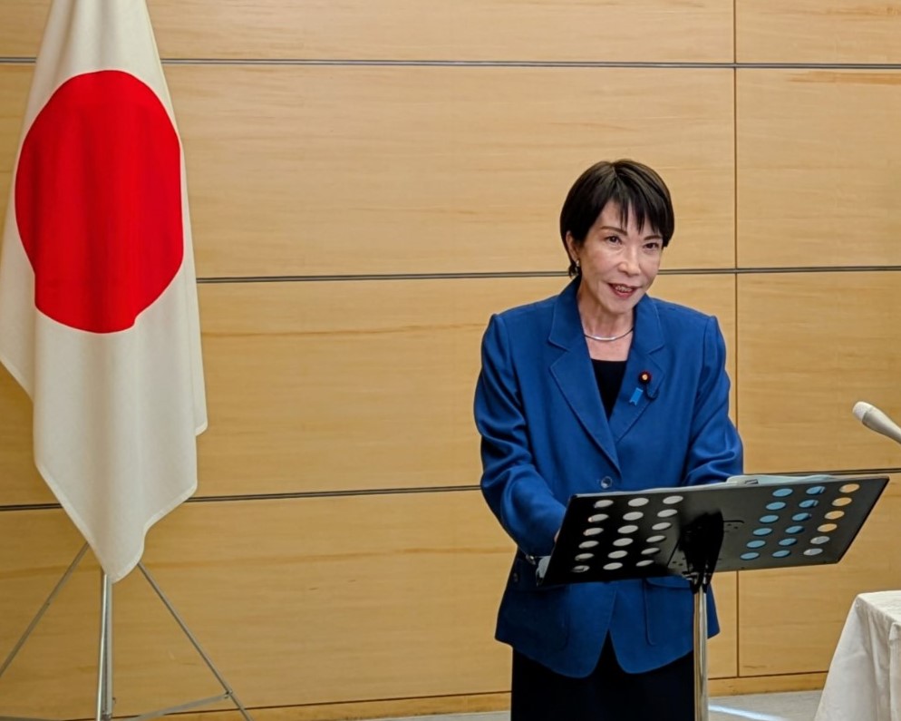 日本首相高市早苗再度被追問先前的「台灣有事」發言。（取自X@takaichi_sanae）