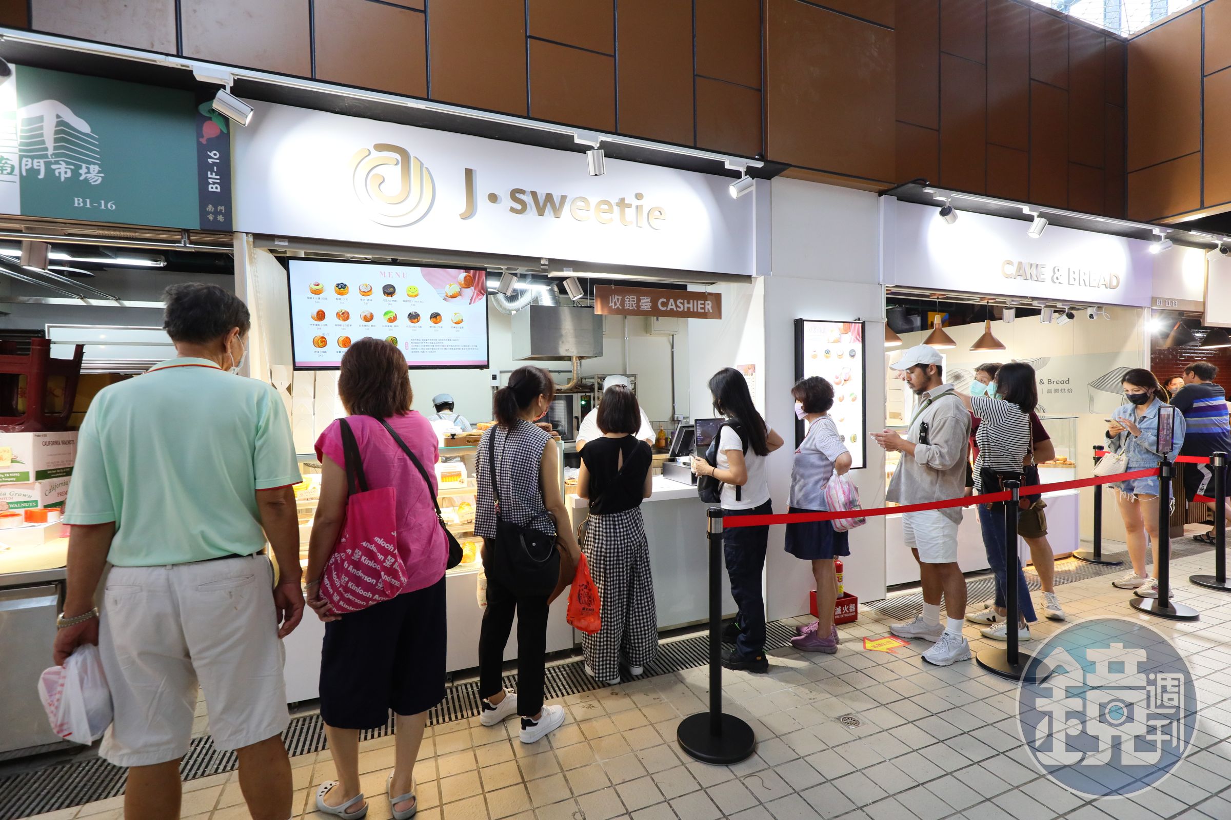 位於B1的甜點舖「J-sweetie」是新進駐南門市場的人氣店家。