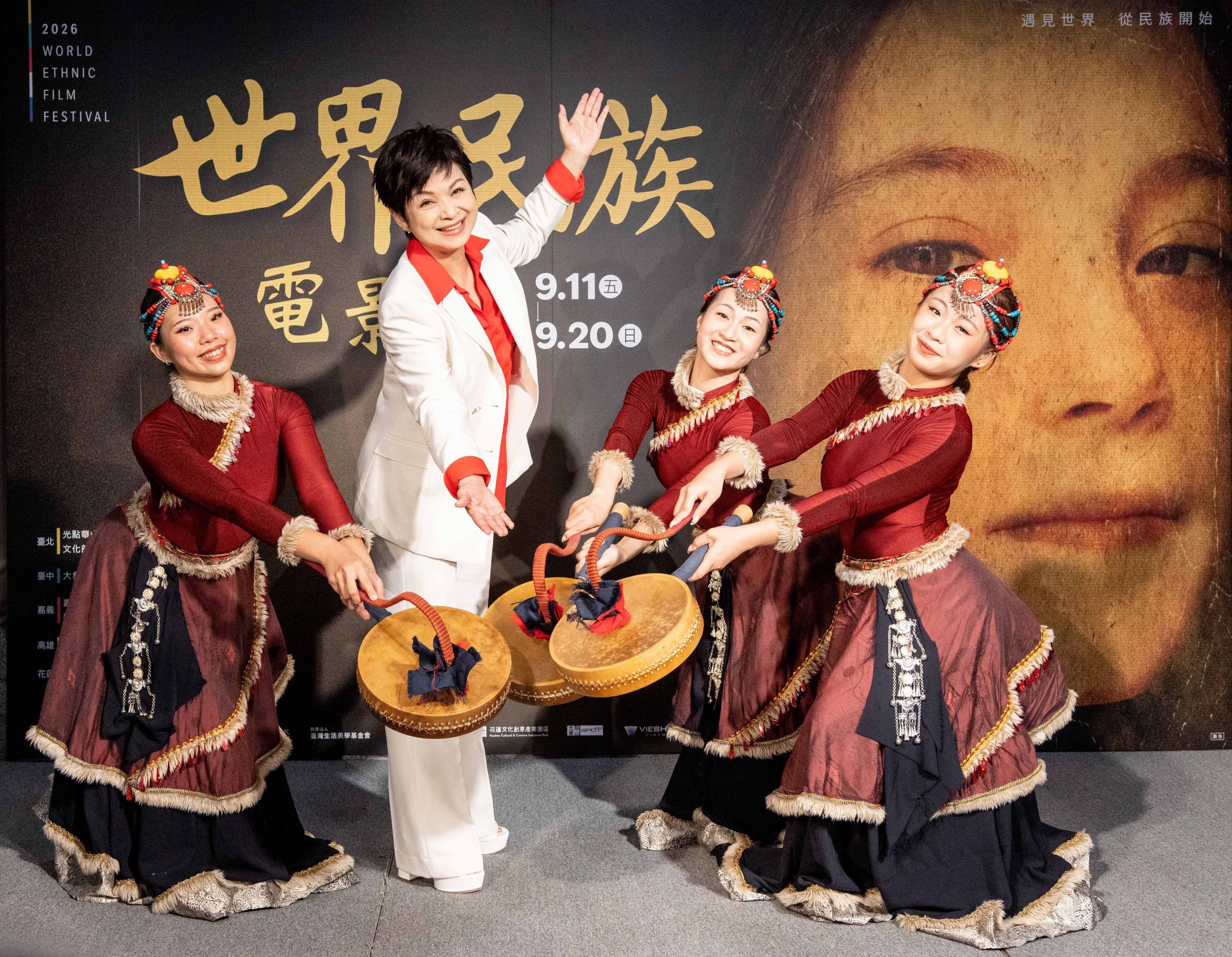 以《小雁與吳愛麗》連奪金馬獎及亞洲電影大獎等7座演技大獎的影后楊貴媚,擔任今年的「世界民族電影節」宣傳大使。(海鵬提供)