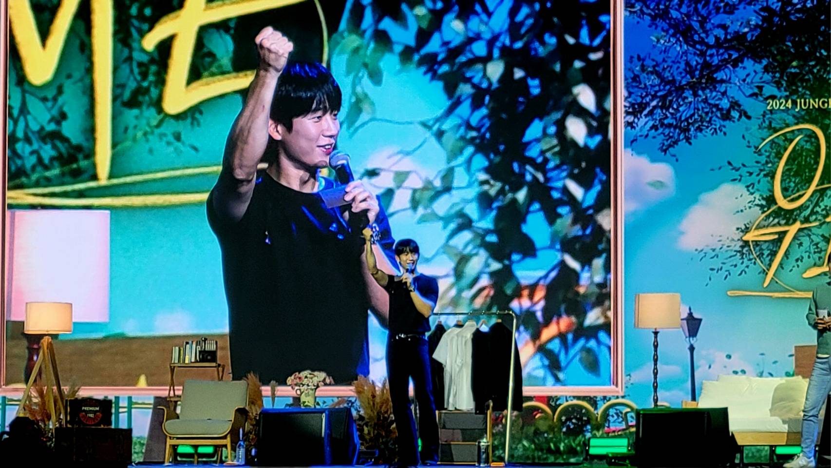 韓星丁海寅週六在台北舉辦粉絲見面會。（讀者提供）