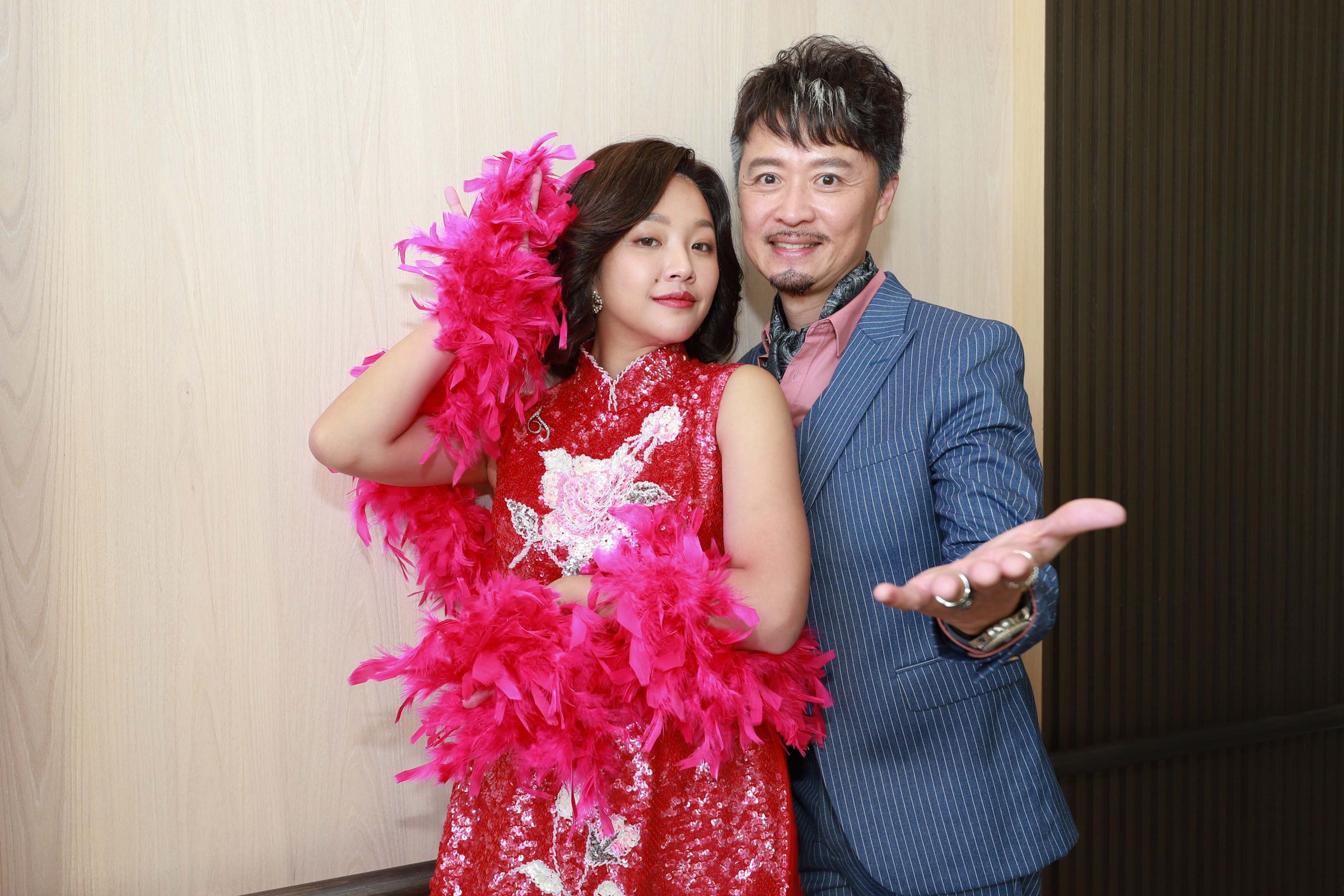 賴慧如與何豪傑為新戲《愛的榮耀》拍攝主視覺。(民視提供)