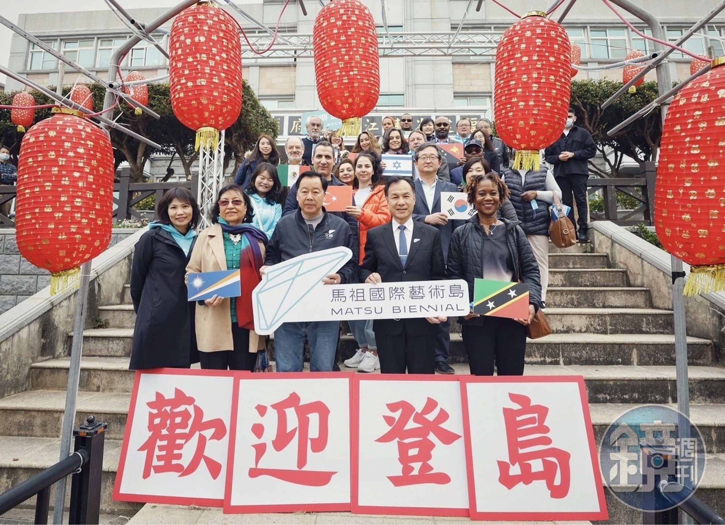 連江縣政府與文化總會共同主辦「馬祖國際藝術島」,邀駐台使節登島參訪。(文化總會提供)