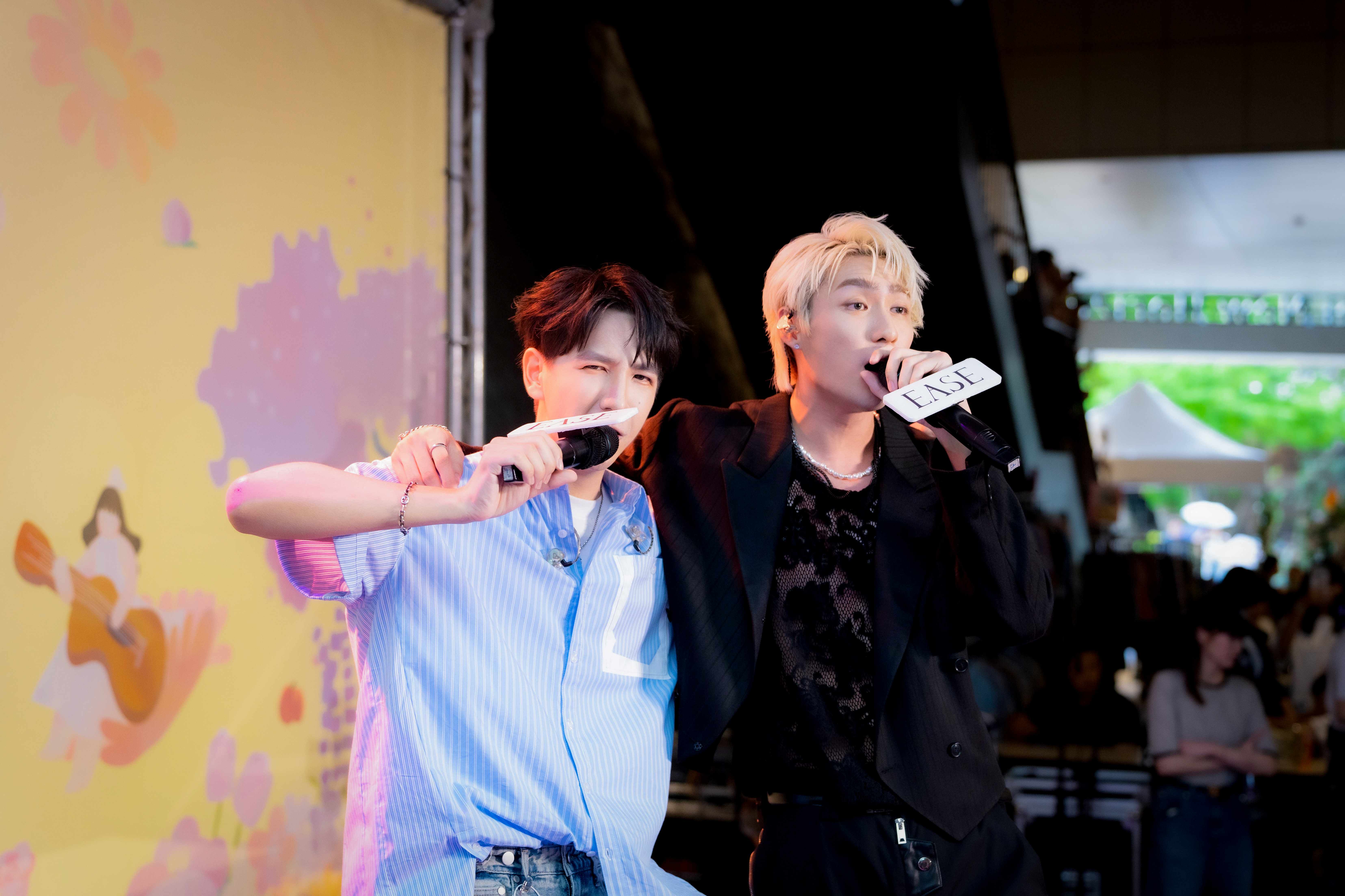 時隔2年半，Snoopy詹仕偉與薛恩Sean兩人再同台。（Ease香氛提供）