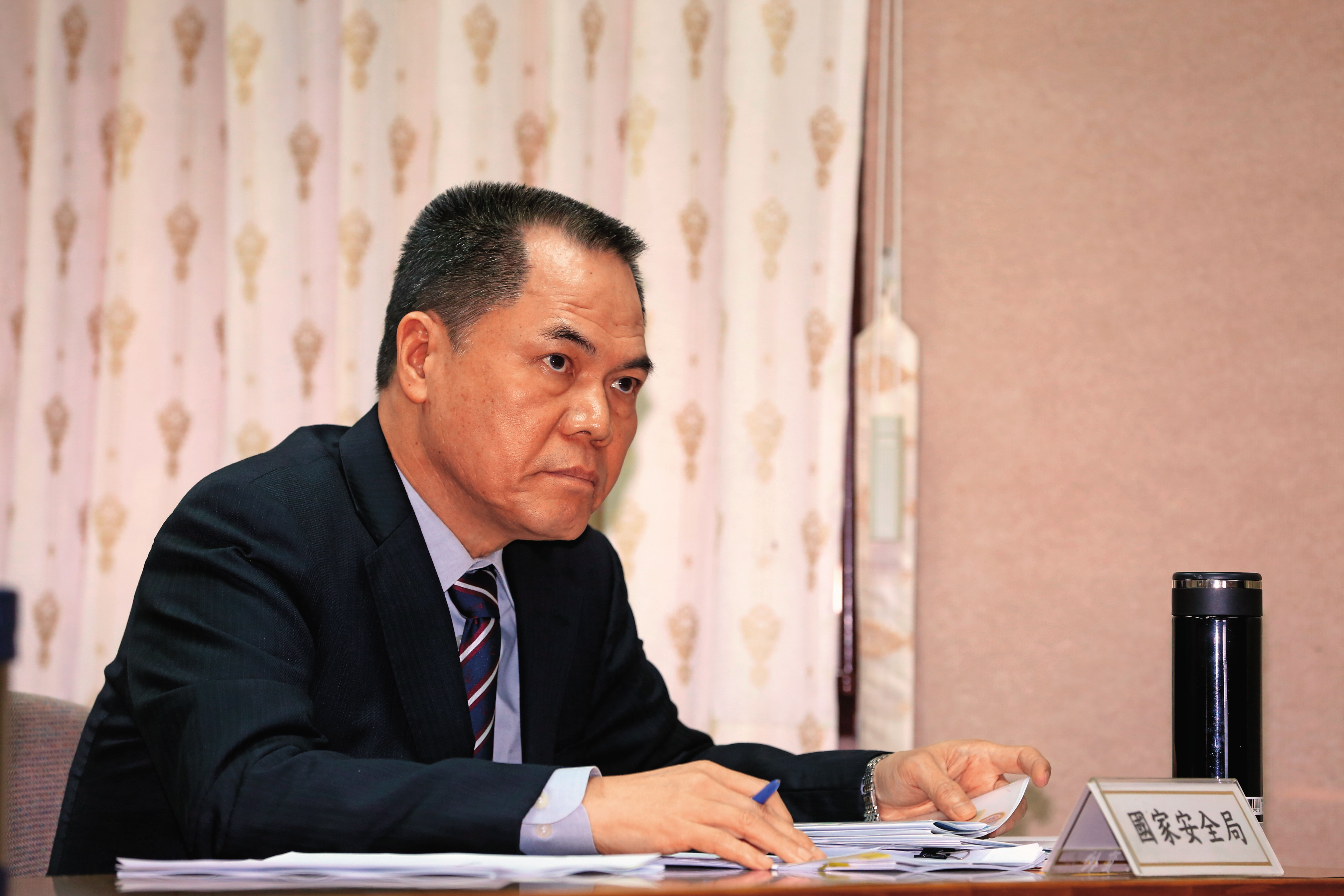 海巡署長周美伍赴金門向遇難家屬及代表團成員表達善意，期盼中國快艇翻船意外事件能圓滿落幕。
