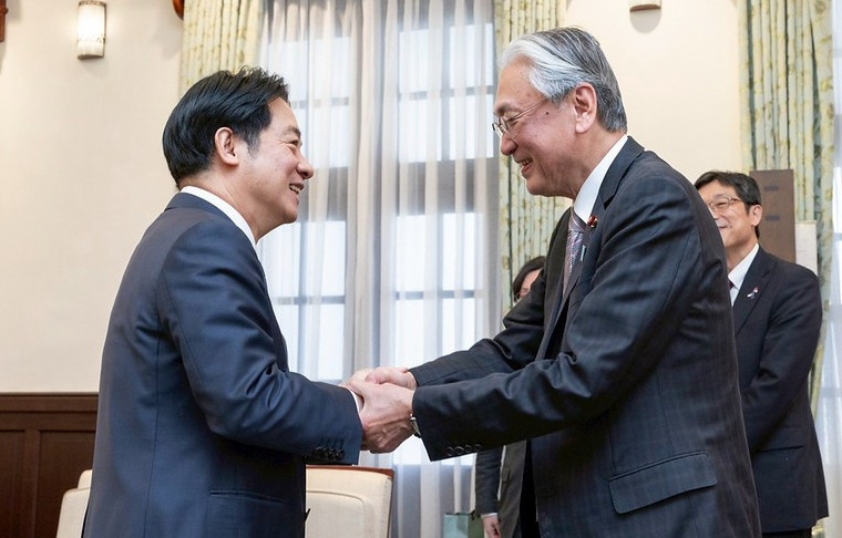 古屋圭司多次挺台被北京制裁。 （取自總統府官網）