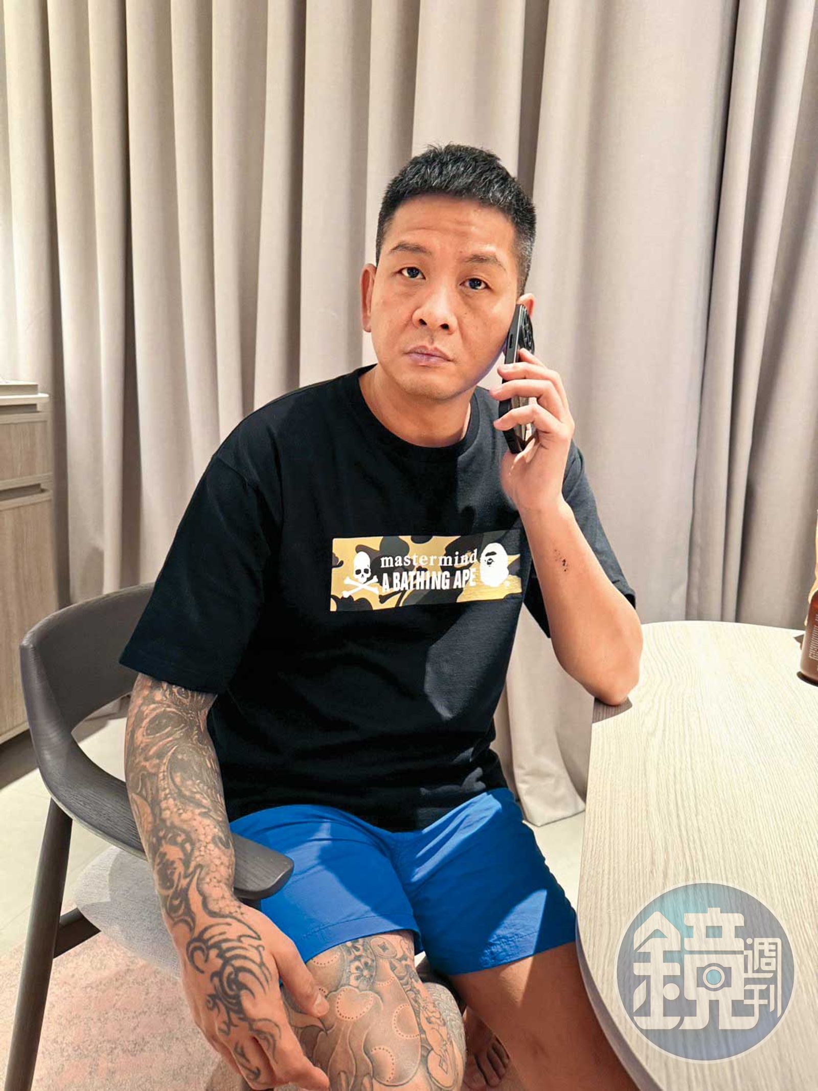 綽號「大師兄」的李慶元首度接受媒體專訪，控訴館長霸凌害死人。（劉文淵攝）