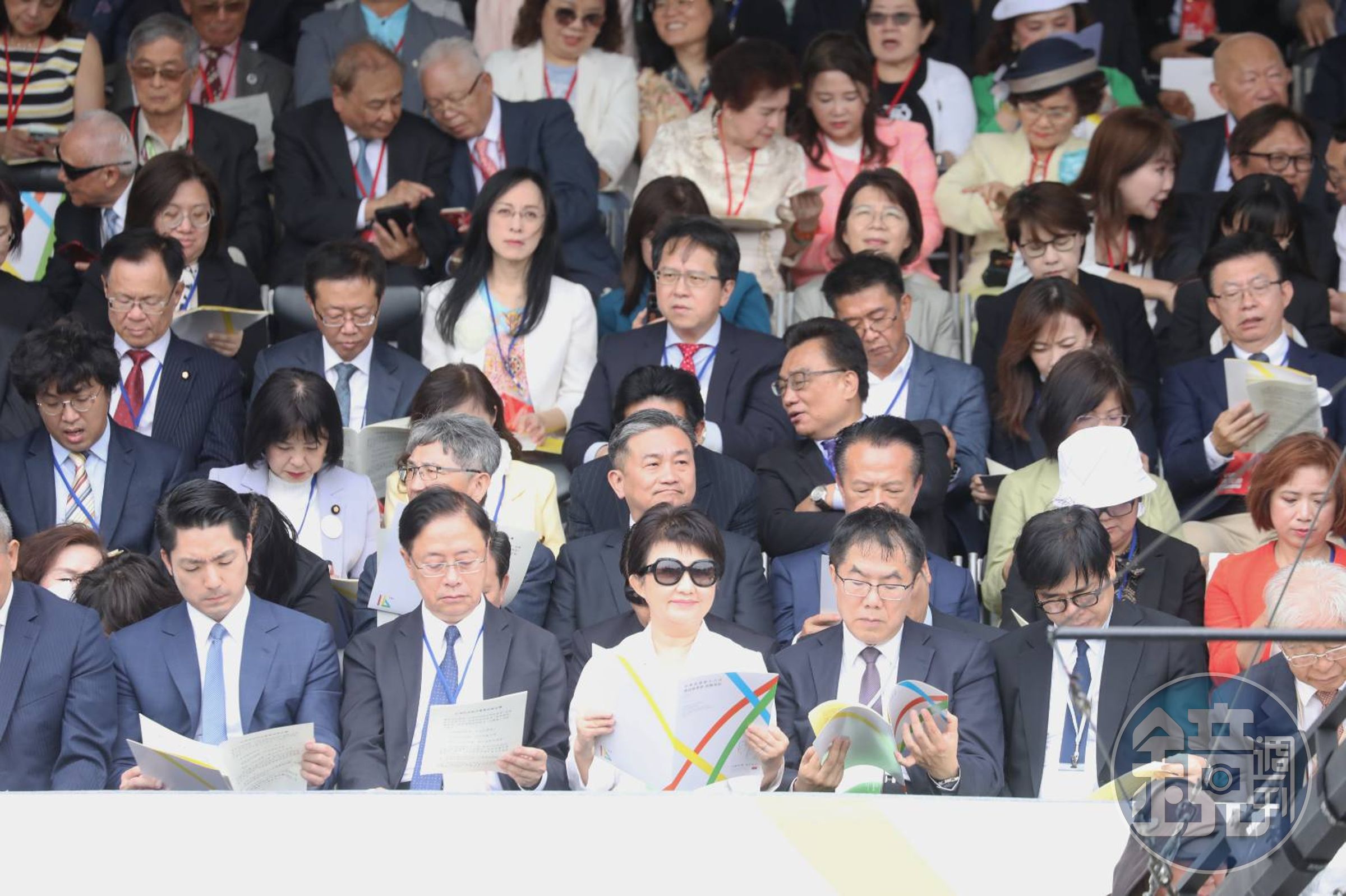 六都直轄市長中僅新北市長侯友宜缺席外,其餘皆有出席。