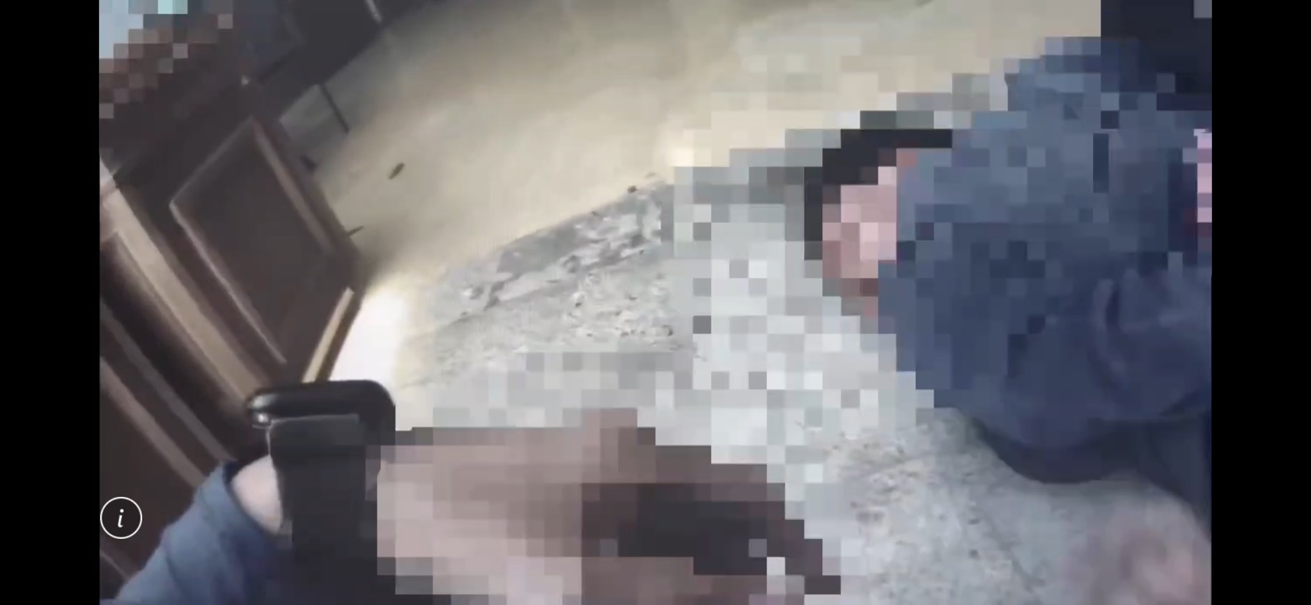 許嫌遭警方壓制在地。警方提供