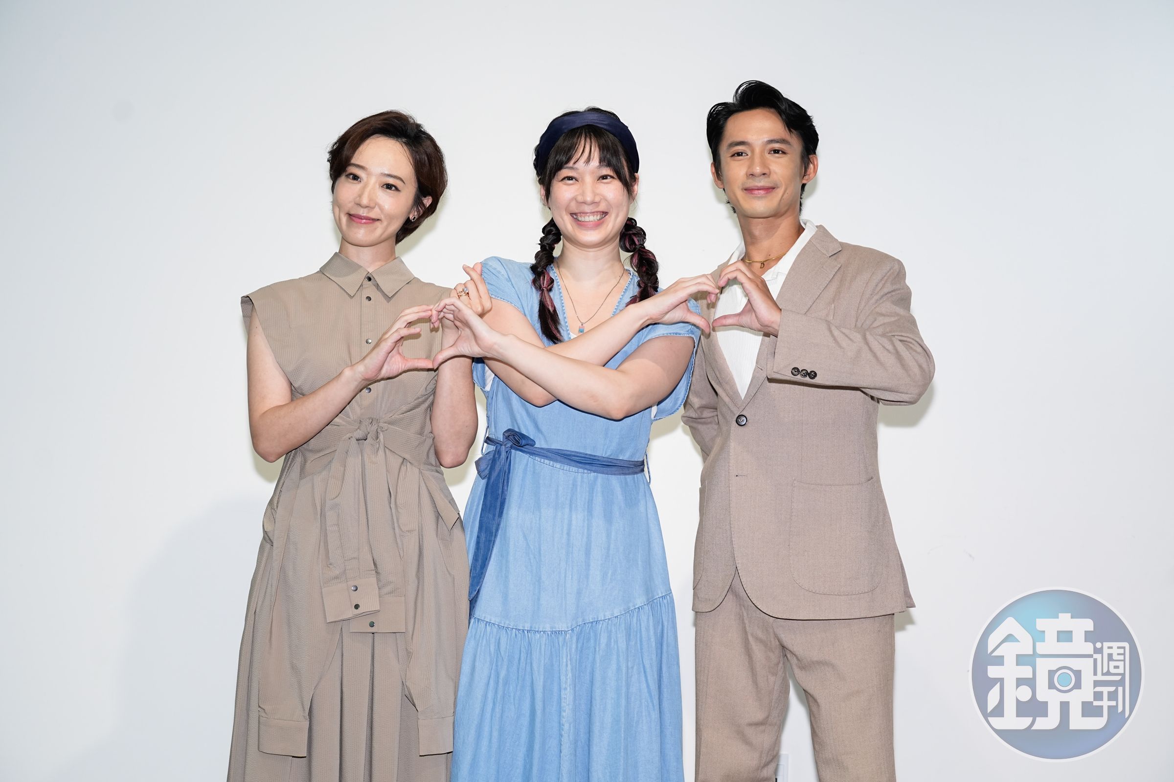 大愛劇《轉角那間心藥局》2林子熙、許乃涵、洪毓璟為戲宣傳。