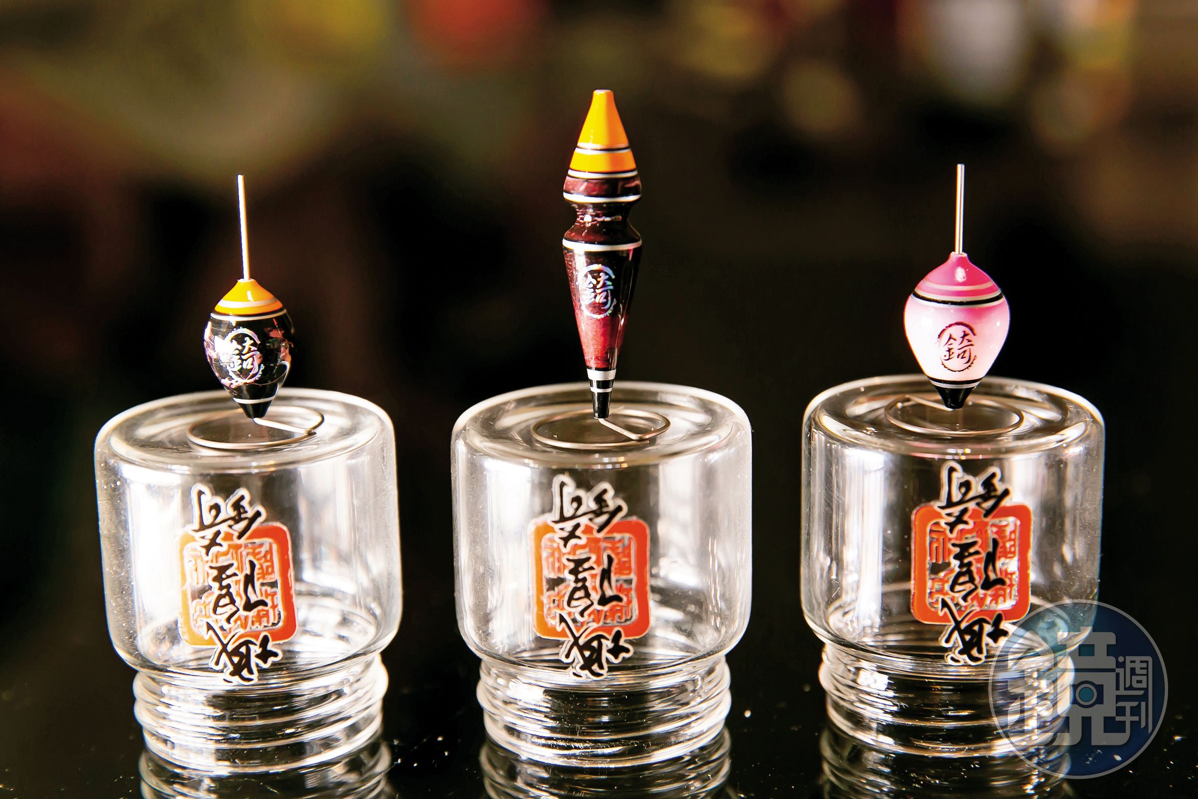 城隍錡的手工阿波,每顆花色形狀都不一樣。(1,880元/顆)