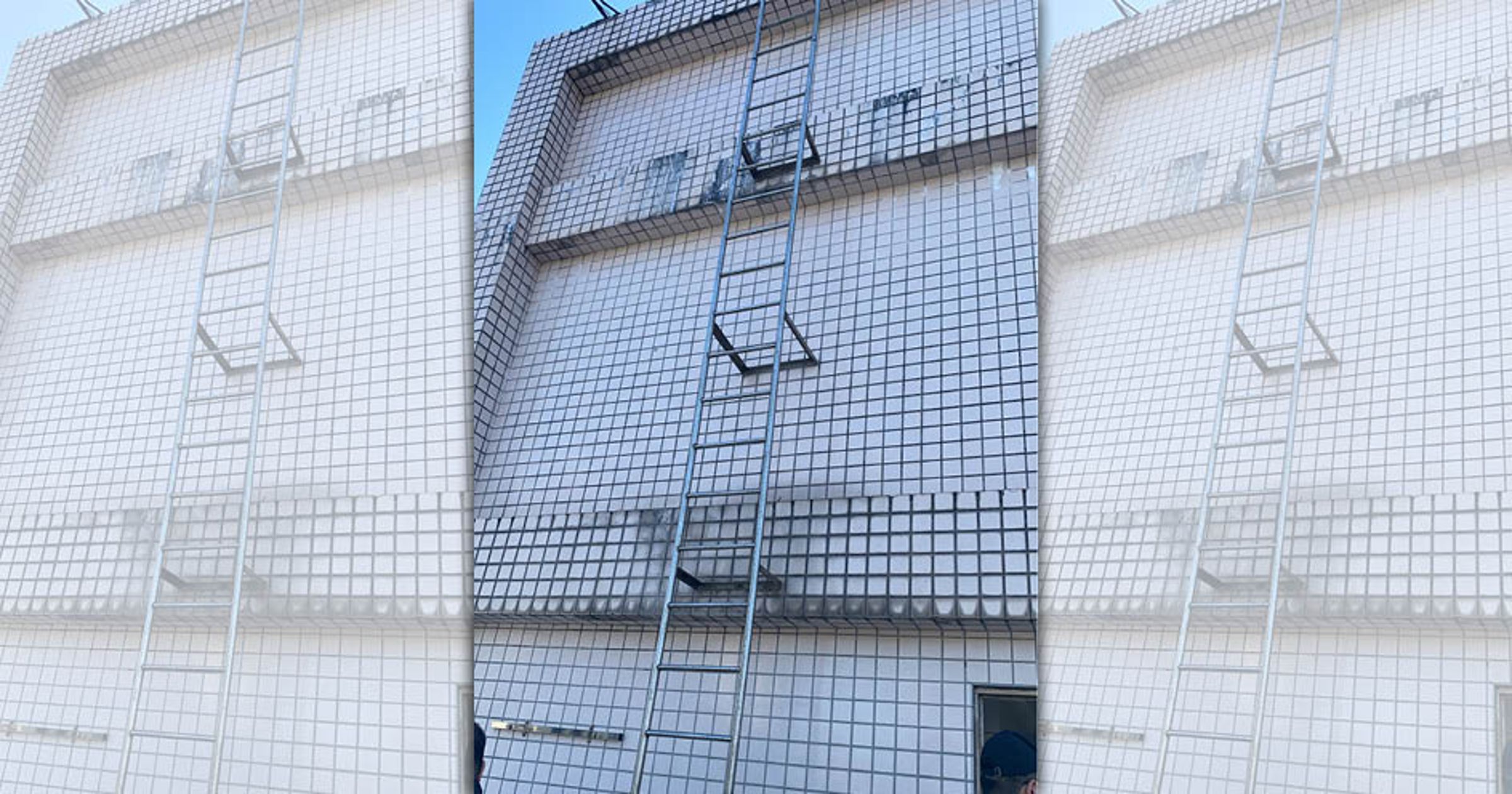 北市大樓住戶發覺「水喝起來怪怪的」,請師傅清洗「驚見男屍」。 (警方提供)