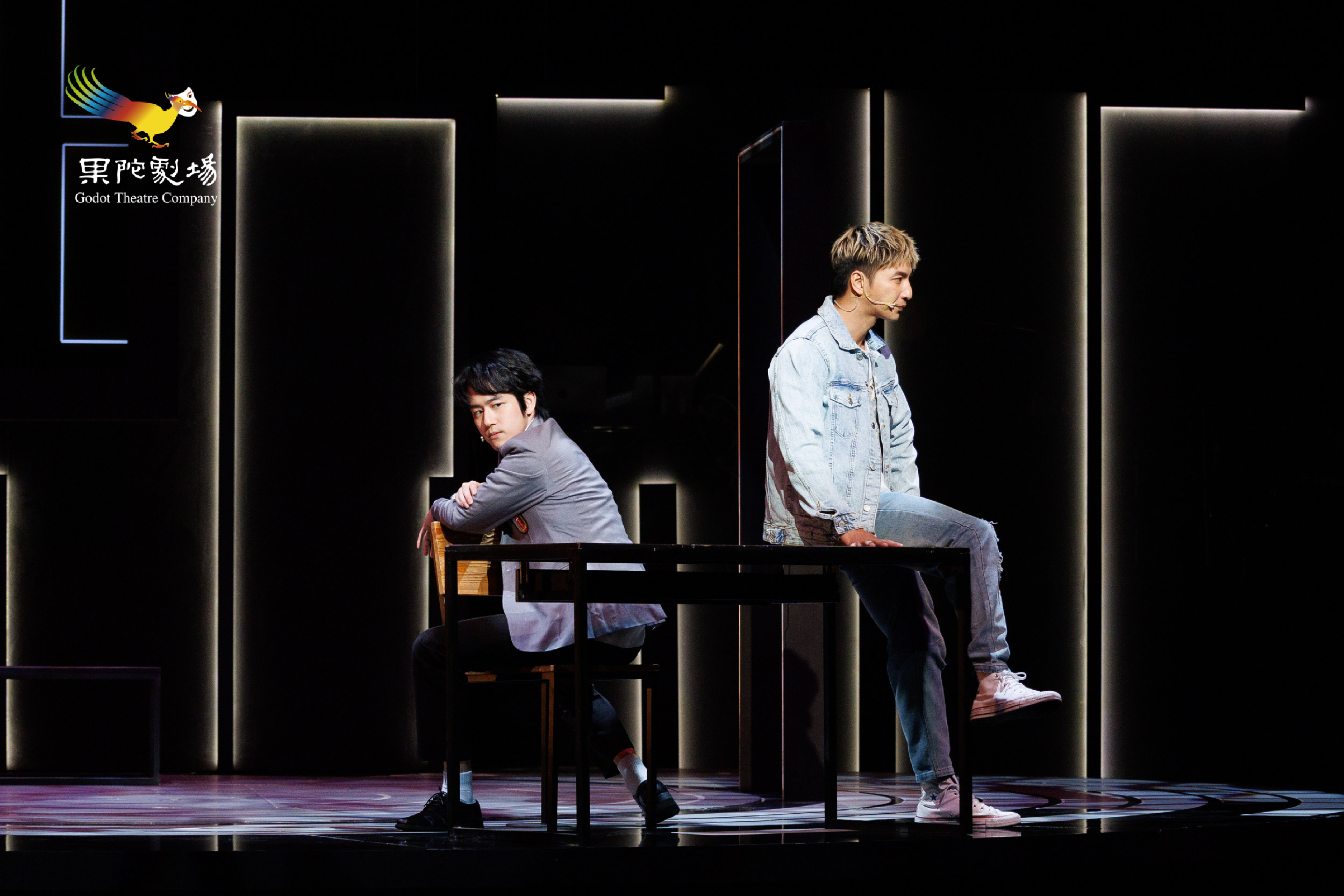 楊奇煜（小煜）今出席果陀劇場音樂劇《生命中最美好的5分鐘》彩排記者會。（果陀劇場提供）