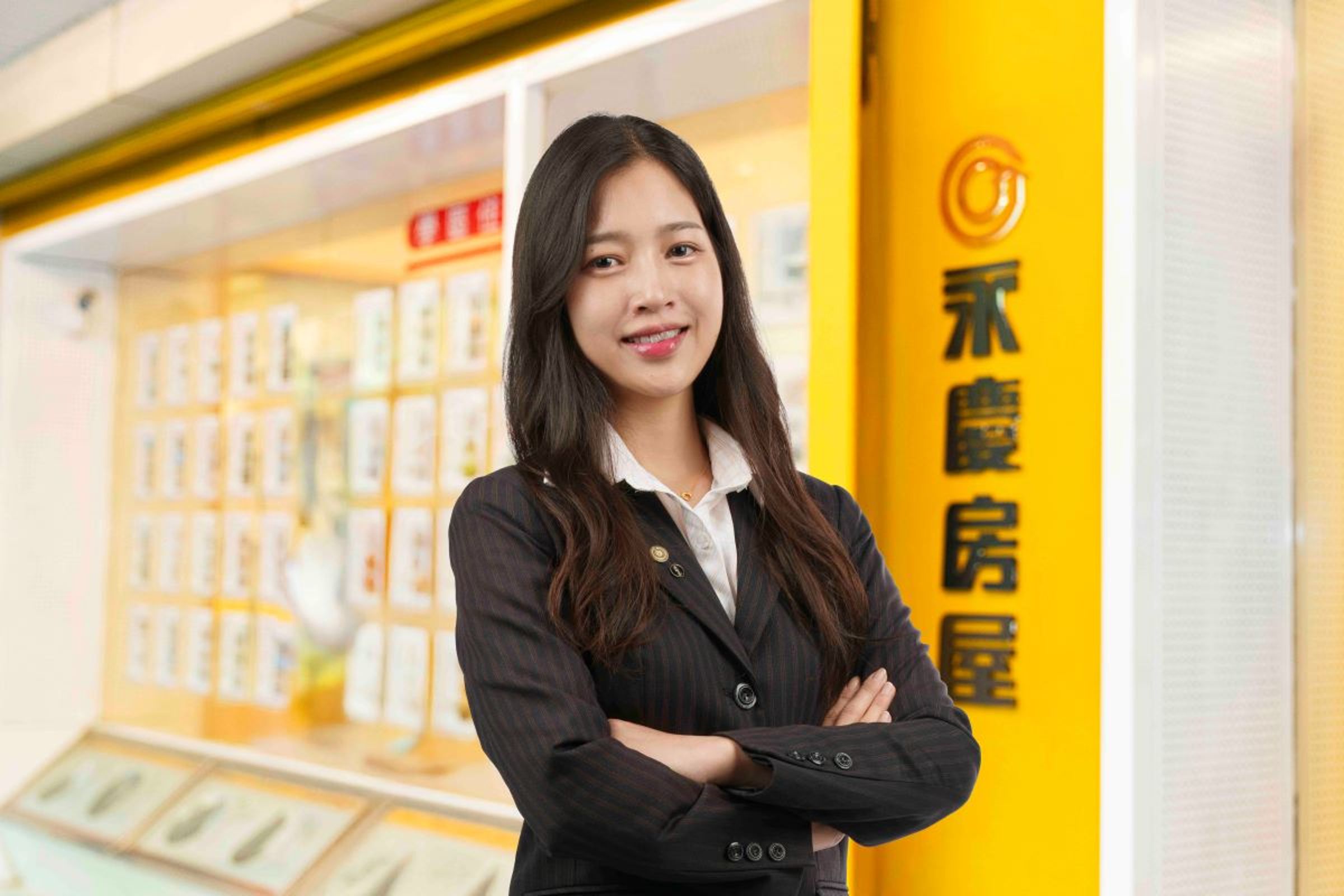 在新人階段，永慶房屋一對一師徒制讓陸宜蔓遇到問題時都能及時獲得建議。