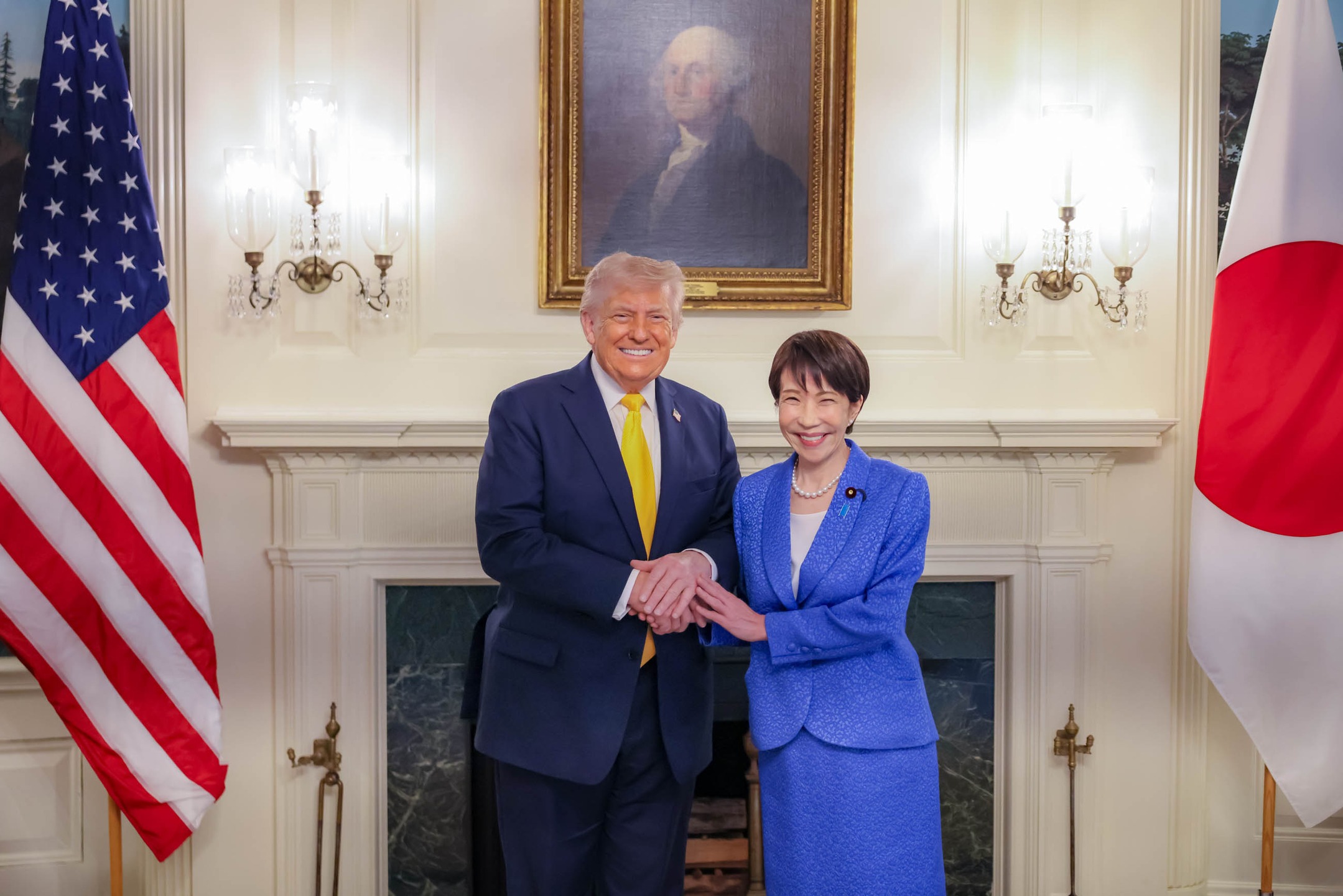 川普與高市早苗達成高度共識，強調兩岸問題應透過對話和平解決。（翻攝自kantei IG）
