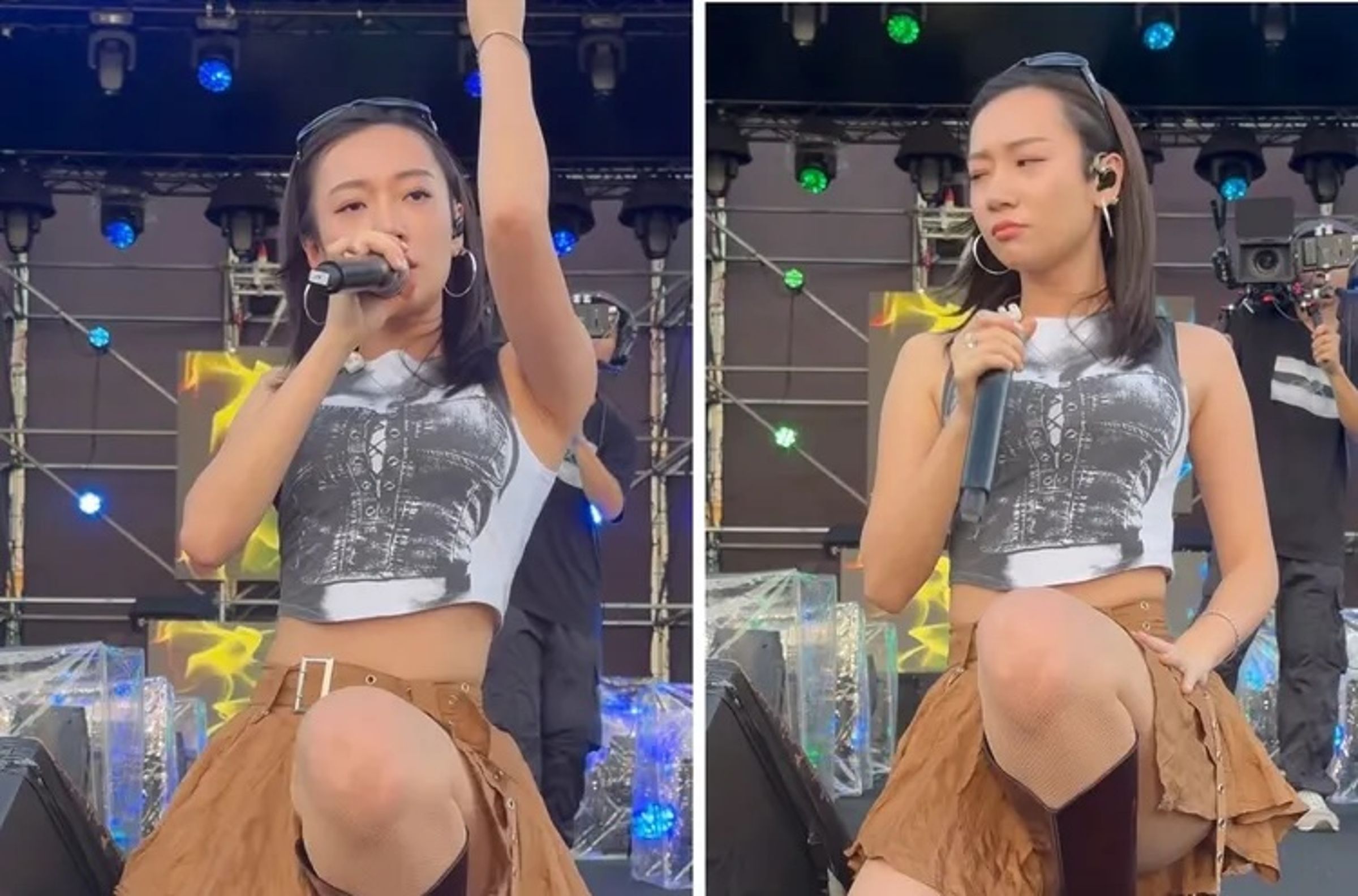 吳卓源8日在南台科技大學「花花世界·綻放」聯合畢業音樂季獻唱。（翻攝bonaox的Threads）