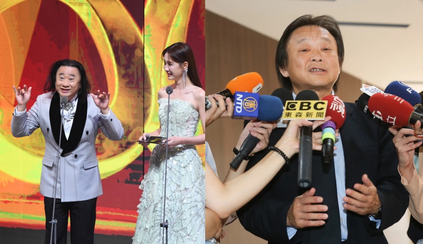 邰智源金鐘獎頒獎突放下頭髮，完美神還原王世堅，笑翻全場。而王世堅得知被模仿後也親自回應了。（三立提供 / 本刊資料照）