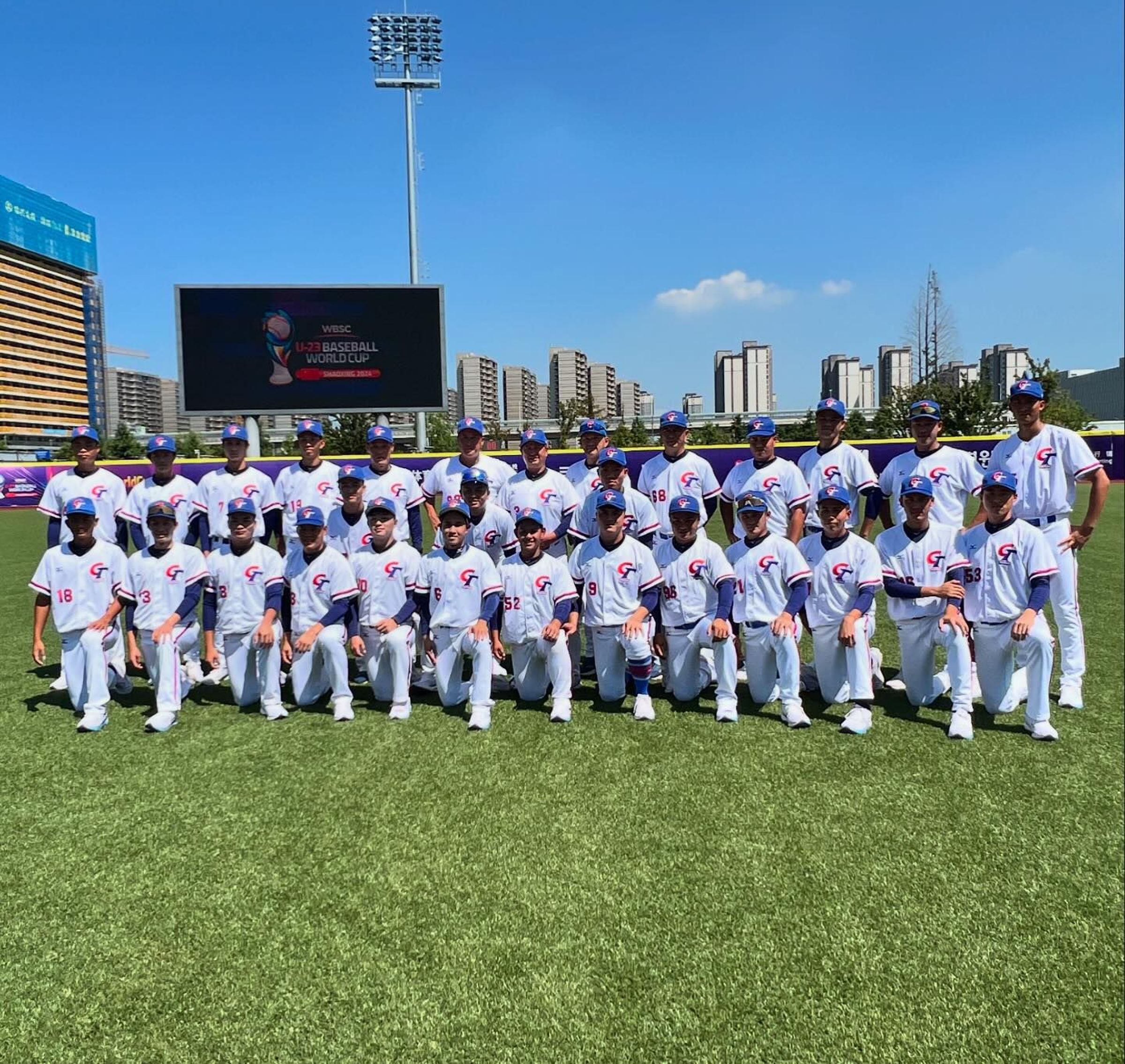 台灣U23今天在開幕戰強碰南韓，以1:3遭逆轉落敗。（中華棒協提供）