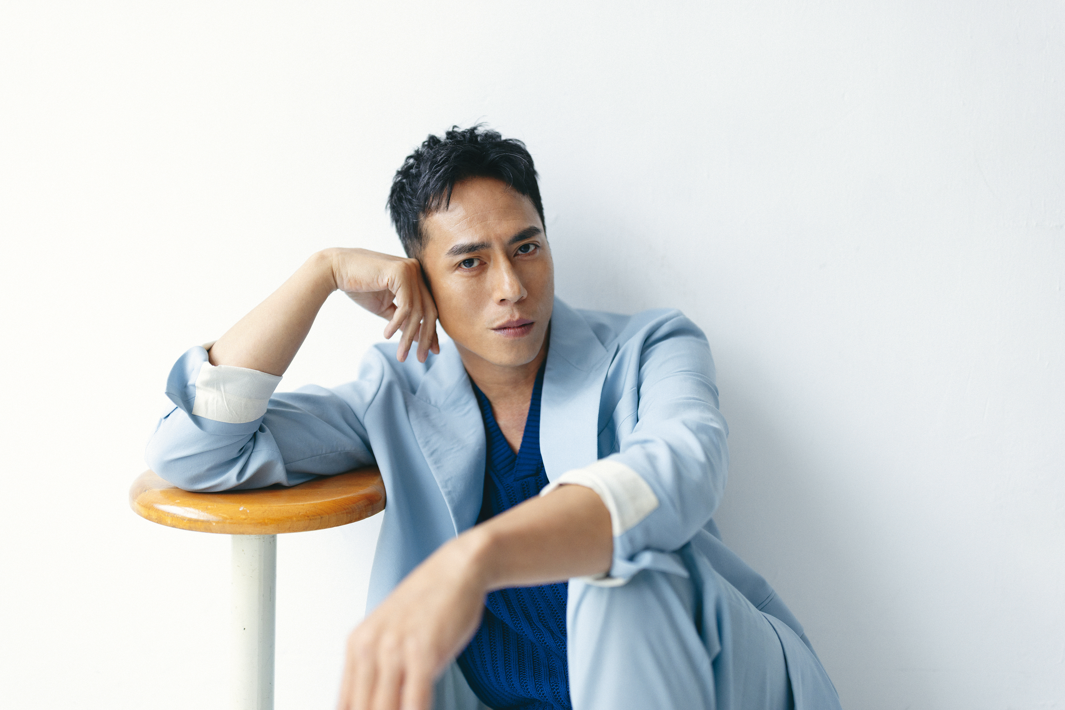 在鬼片負責被嚇， 每一次都要演到很逼真， 重複拍太多次之後， 莊凱勛說這真的很難。