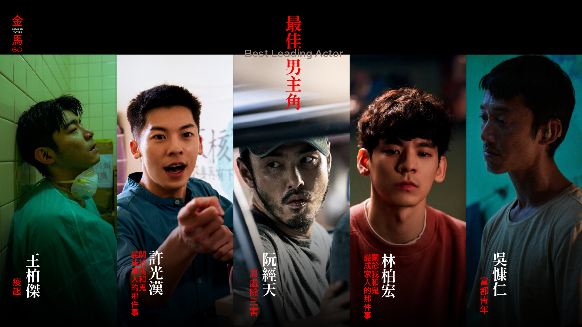 最佳男主角入圍名單出爐。（翻攝自金馬影展 TGHFF臉書）