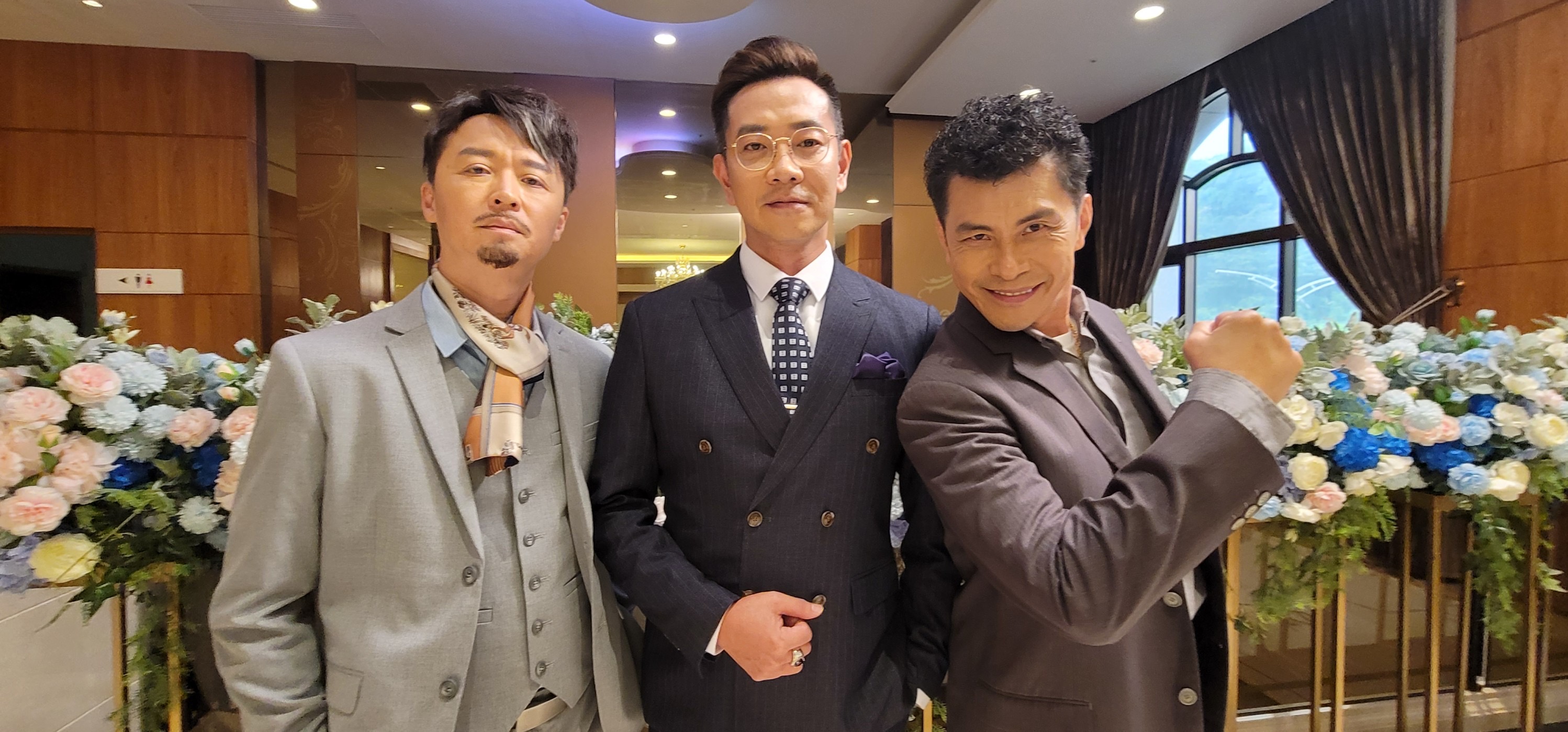 《愛的榮耀》三巨頭江俊翰、何豪傑、蘇炳憲互相飆戲，私底下也培養出好感情。 （民視提供）