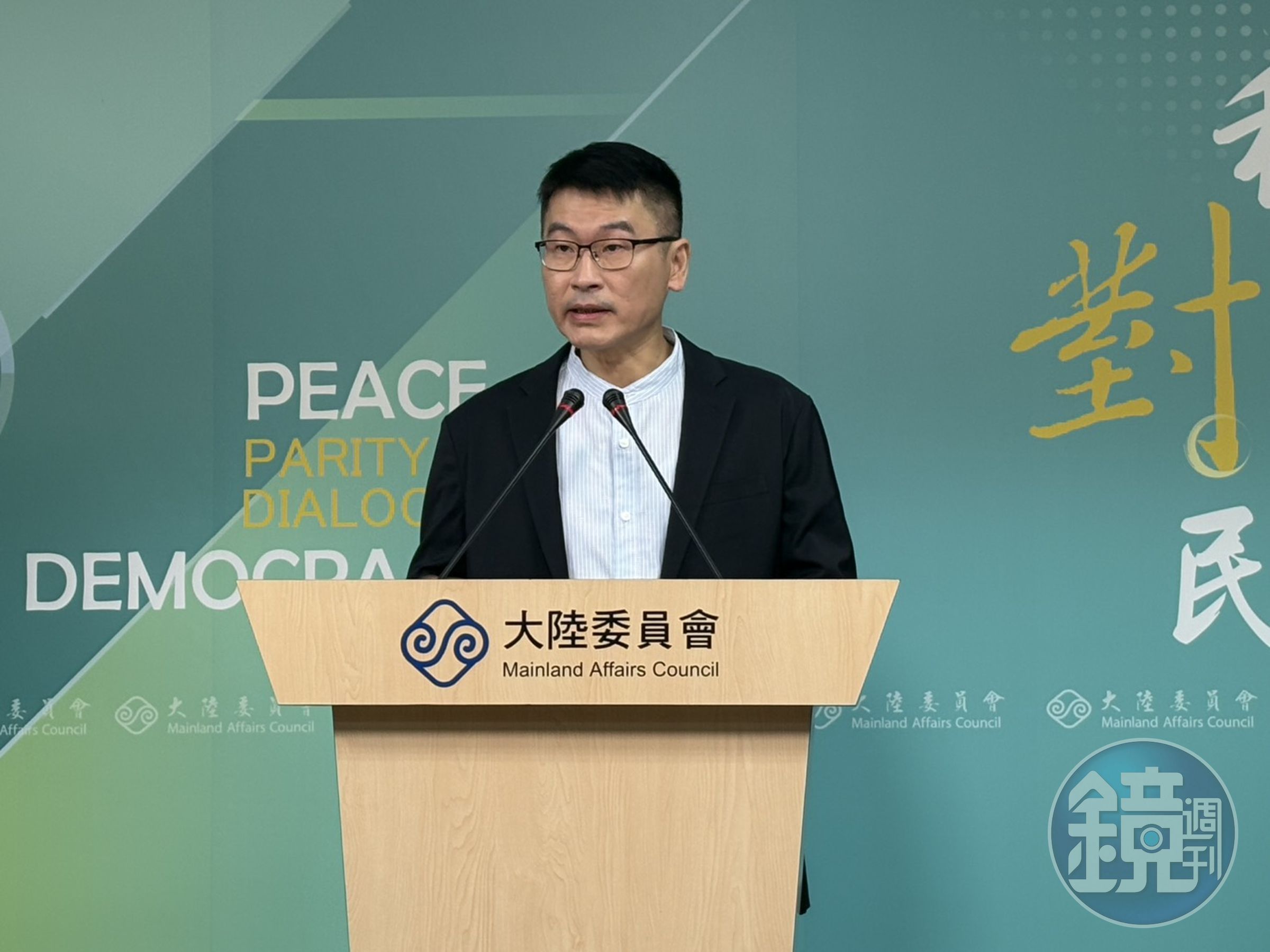 陸委會副主委梁文傑下午在例行記者會回應錢麗遭除籍一事。