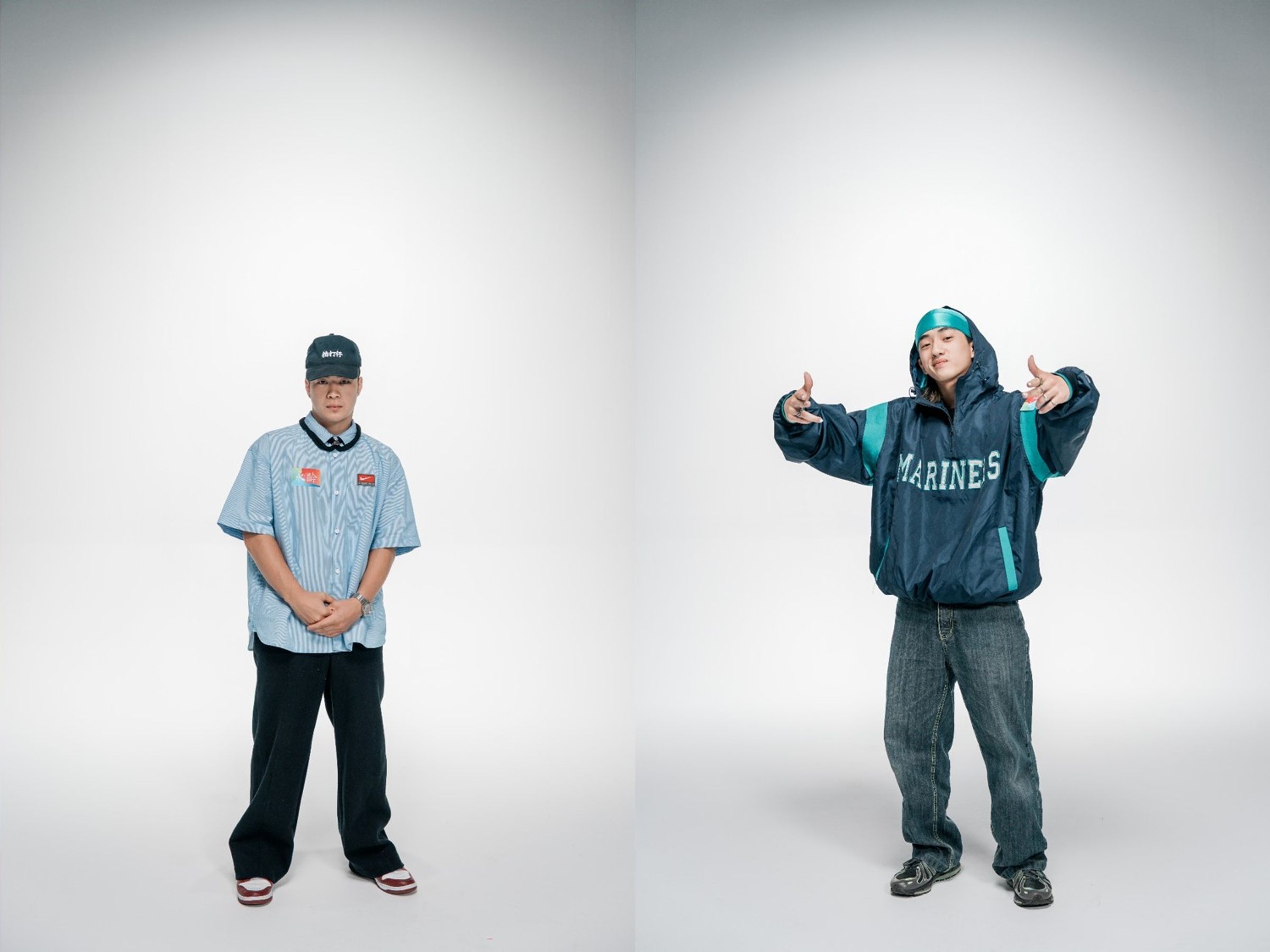 （左起）孫振（B-boy Quake）、楊加力（B-girl JiaLi）、吳定杰（B-boy Jasper）。（永齡基金會提供）