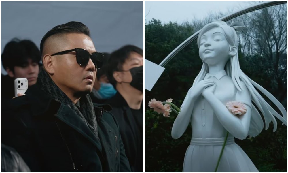 陳建州出席大S紀念追思會，引起不少討論。（翻攝影片畫面）