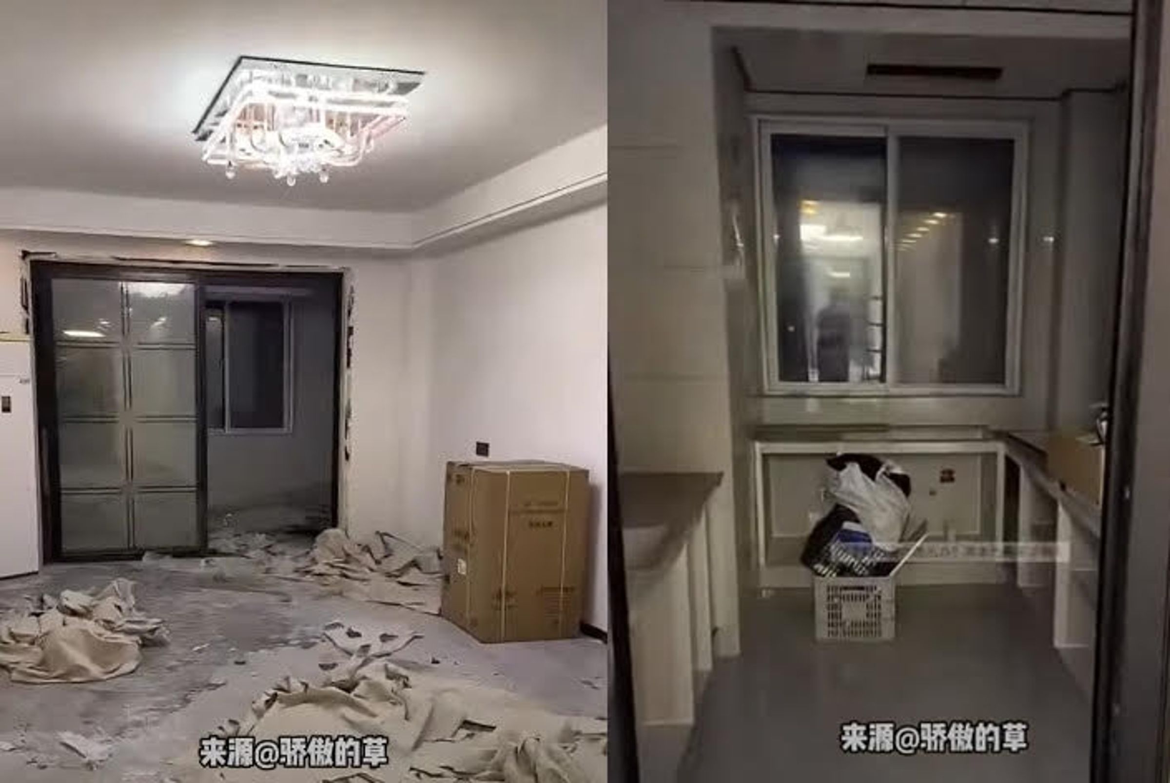 董姓屋主花了兩年裝修好的新房竟是其他人家,幸虧那名屋主願意與她交換房子,順利圓滿解決。(翻攝微博)