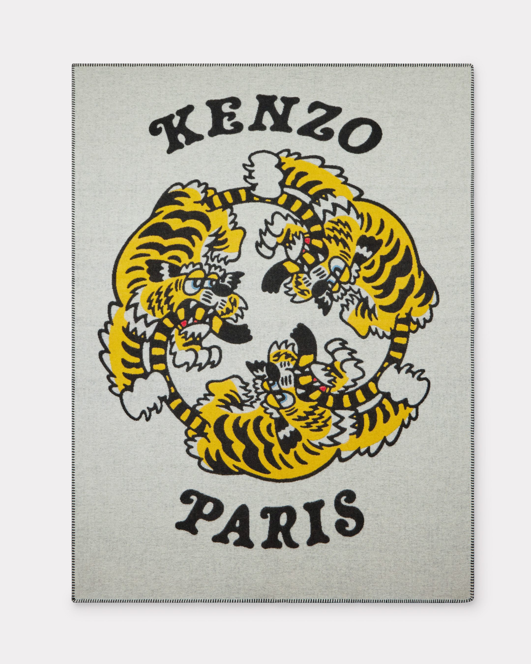 KENZO VERDY MARKET羊毛虎躍萬用毯。NT$21,800（惇聚國際提供）