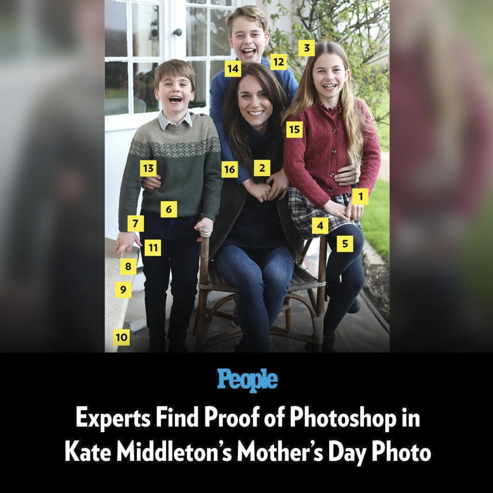 《時人雜誌》分析，凱特王妃的母親節照片不合理地方高達16處。（圖／翻攝People IG）