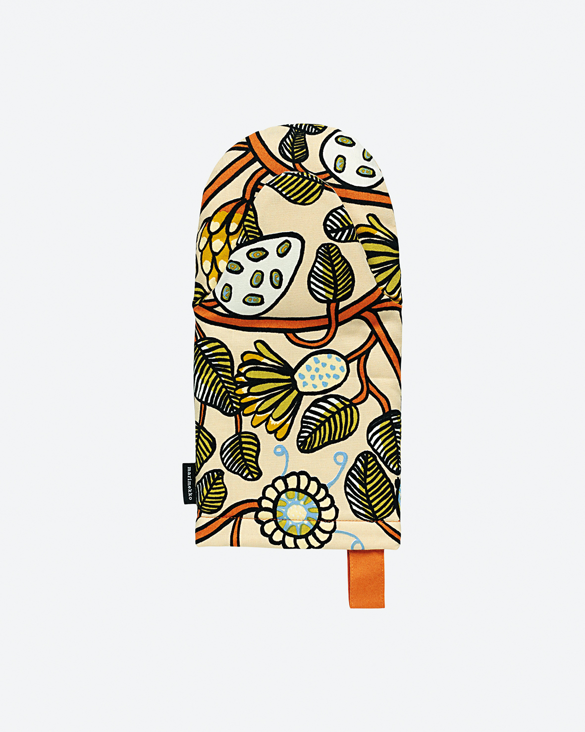 Marimekko Tiara王冠印花有機棉隔熱手套。NT$1,090。（俊思提供）