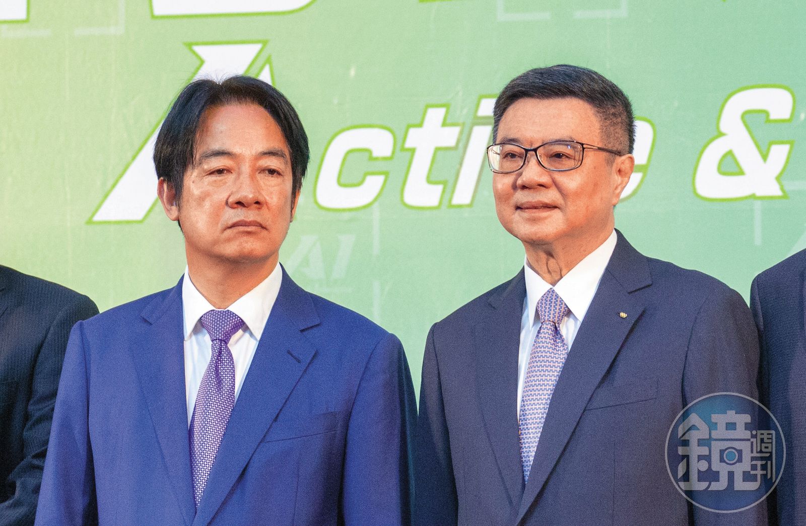 賴政府將在8月迎來首度內閣改組。左為總統賴清德,右為行政院長卓榮泰。(圖/鏡週刊)