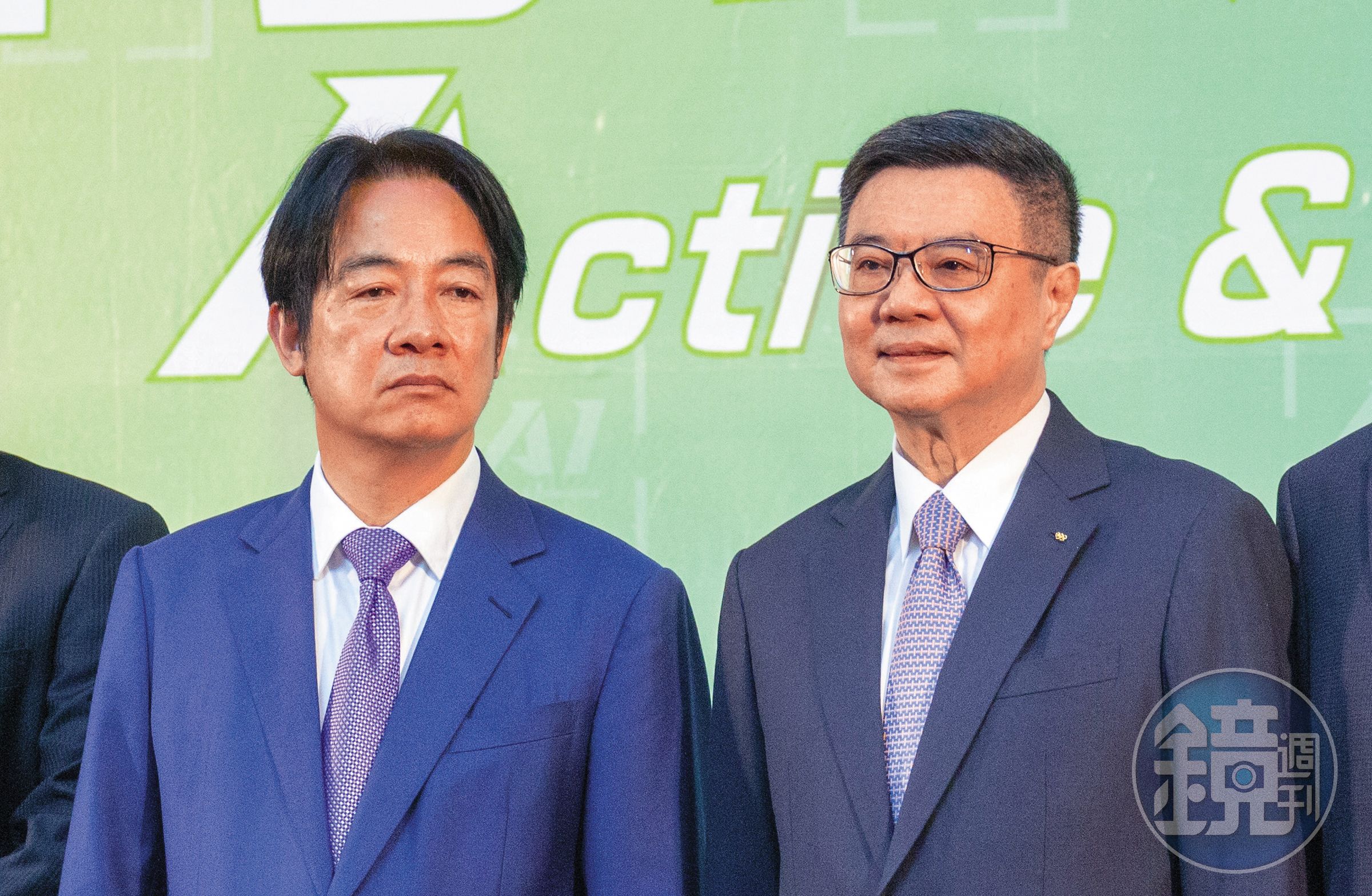 賴政府將在8月迎來首度內閣改組。左為總統賴清德，右為行政院長卓榮泰。