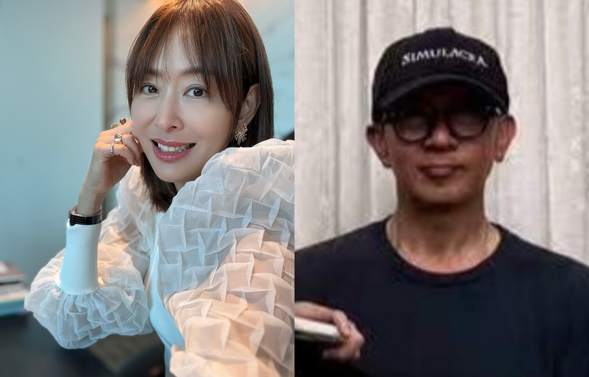 賈永婕（左）今日出席公益活動，透露S媽轉述具俊曄（右）仍每天都去墓園看大S，還在很傷痛的修復期。（合成圖，翻攝臉書）