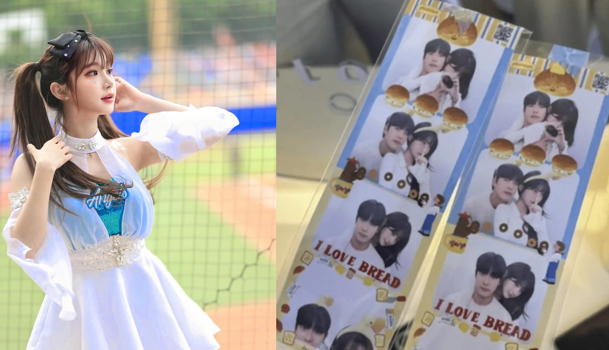 李珠珢不僅對朴洙鍾來個甜蜜背後擁抱,還一起比出愛心手勢,戀人氛圍濃厚。(翻攝李珠珢IG、翻攝畫面)