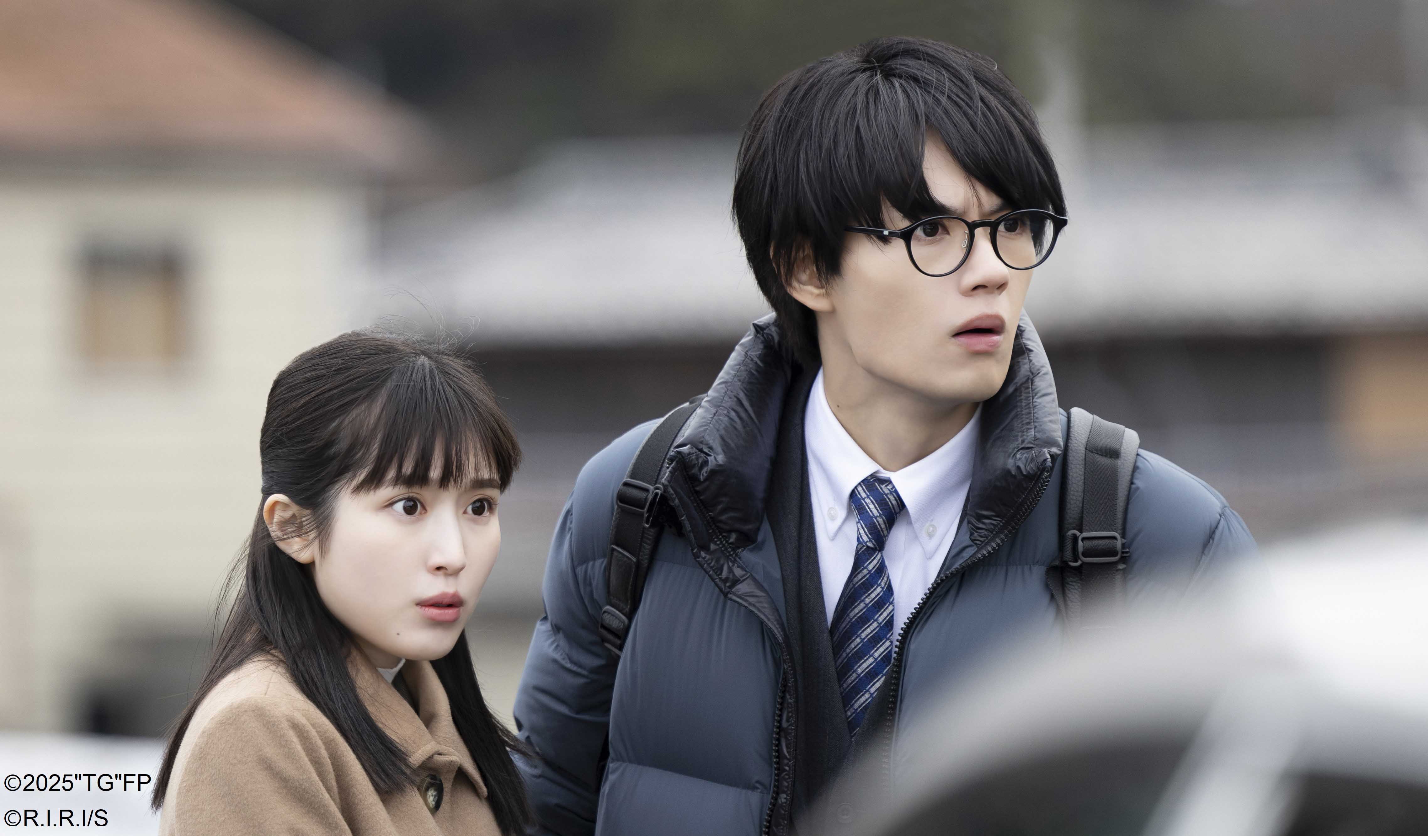 佐野勇斗（右）和福本莉子（左）有不少對手戲，看在旁人眼中是幸福的一對。（天馬行空提供）