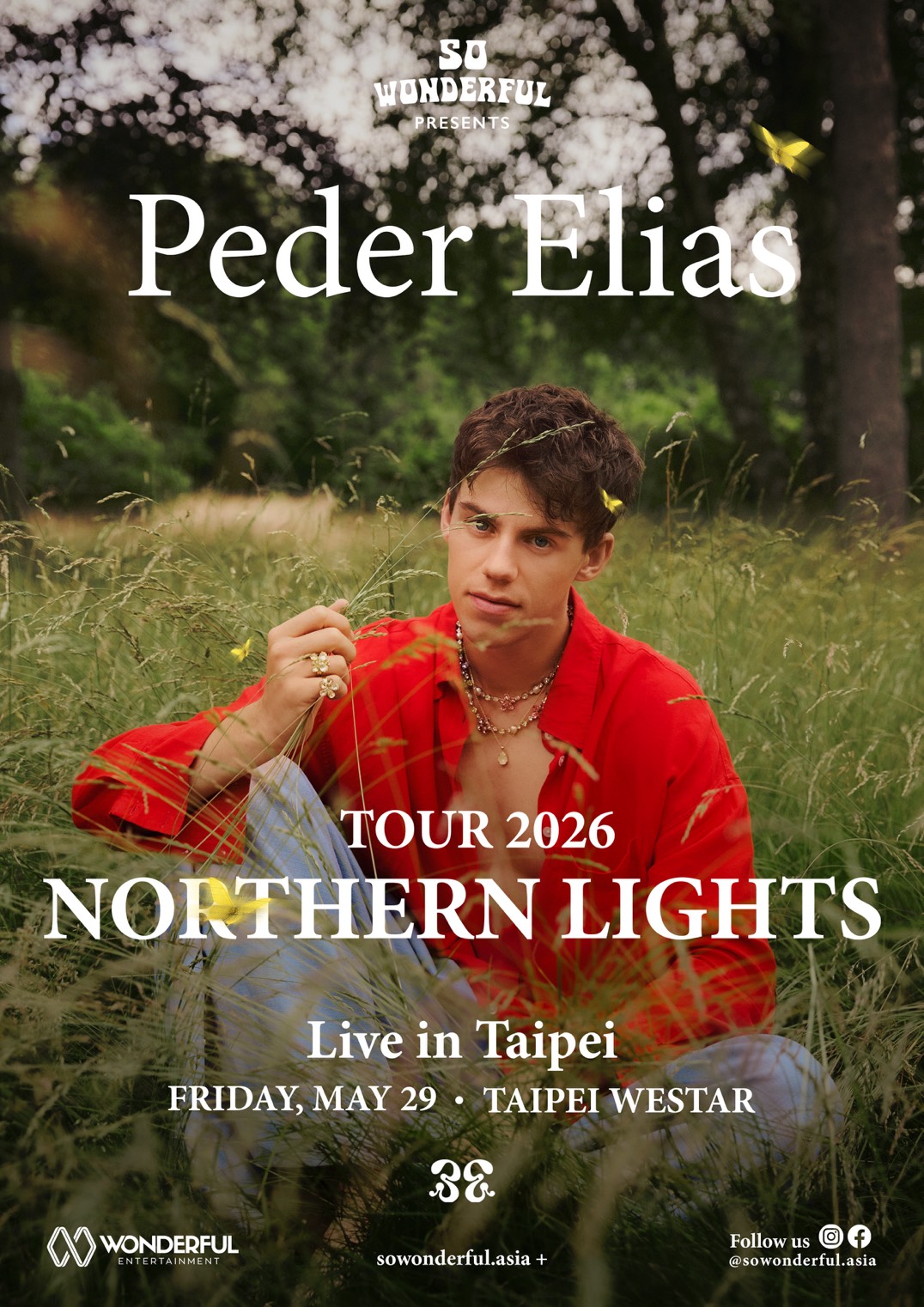Peder Elias 將於5月29日在台北WESTAR開唱。(So Wonderful提供)