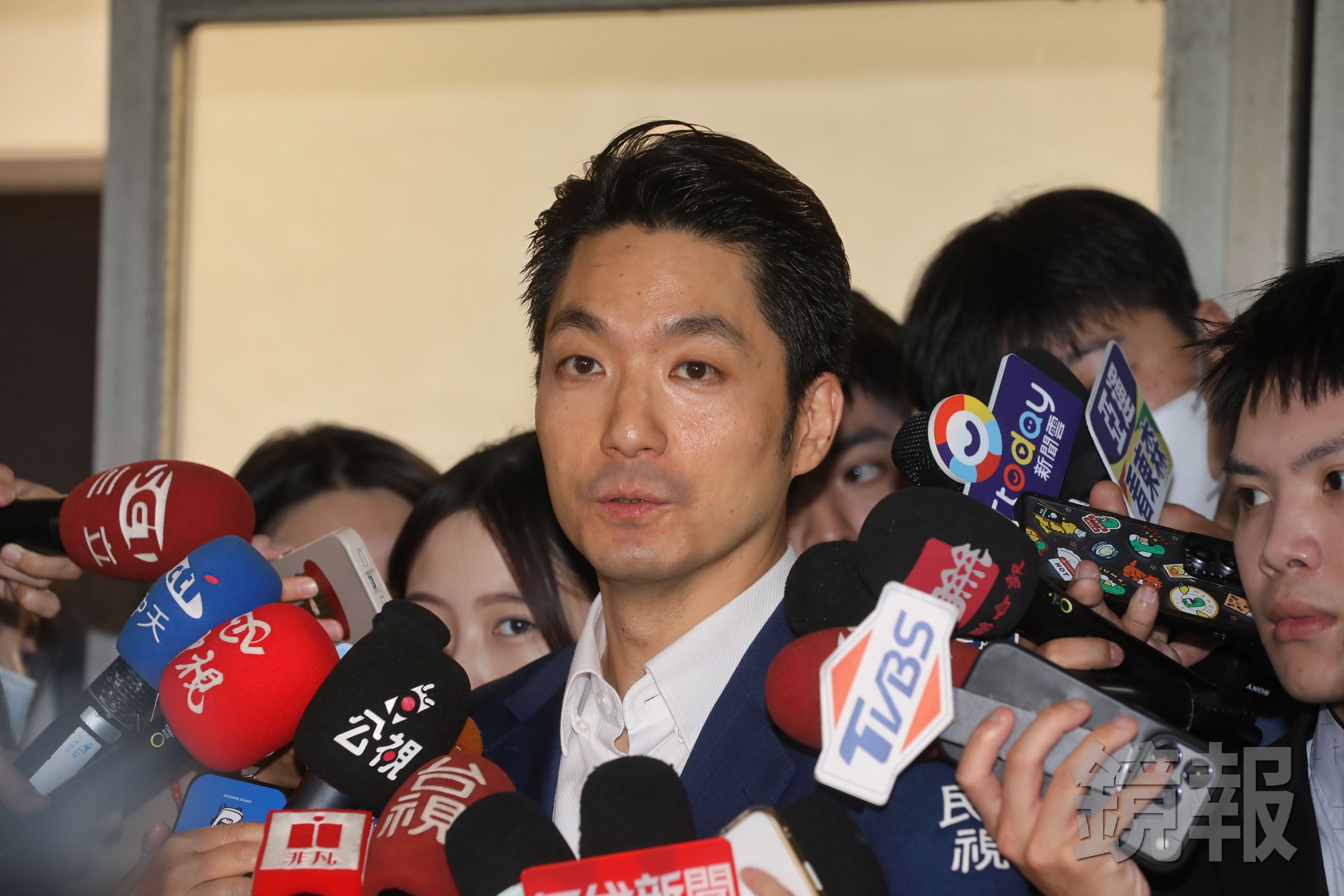 針對大地處臉書粉專狂發中國AI短劇一事，蔣萬安表示已要求大地處趕快處理。（鏡報林煒凱）