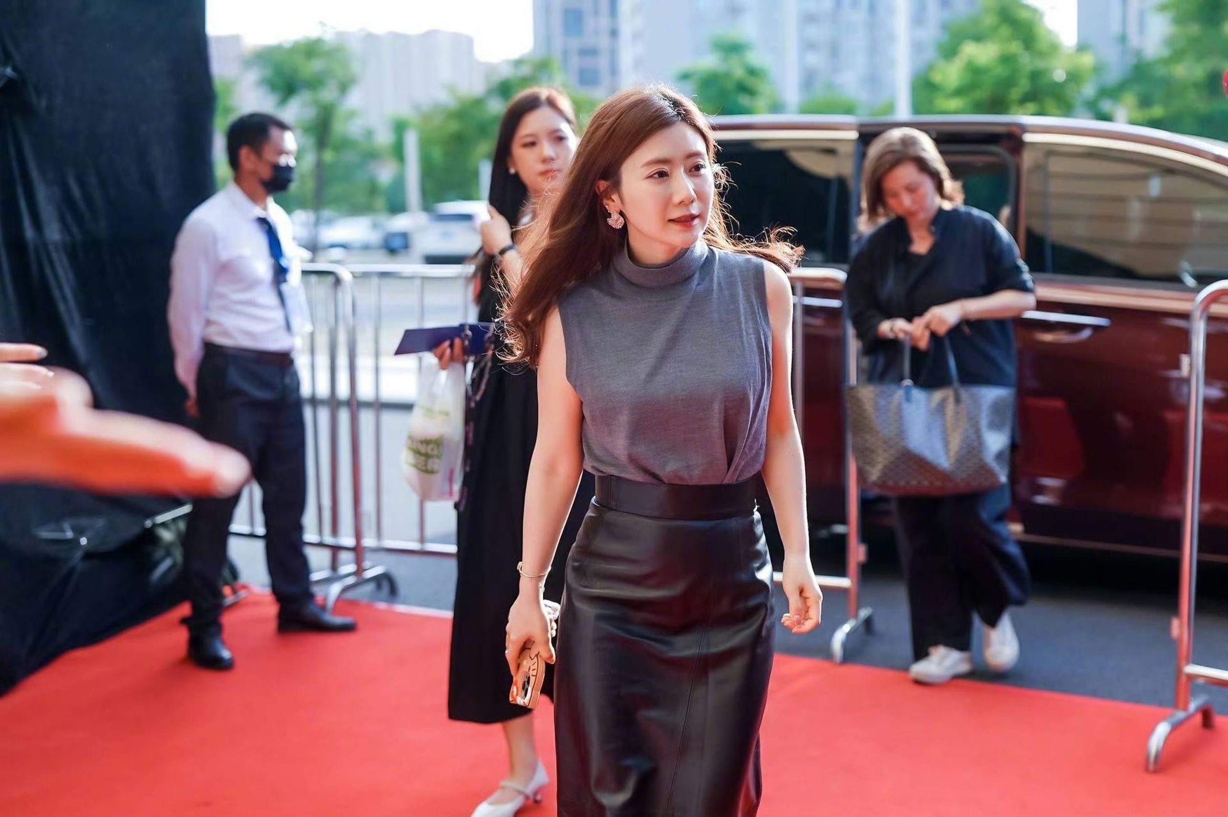 福原愛現身在鄭州舉辦的微博文化之夜領獎。(翻攝自福原愛微博)