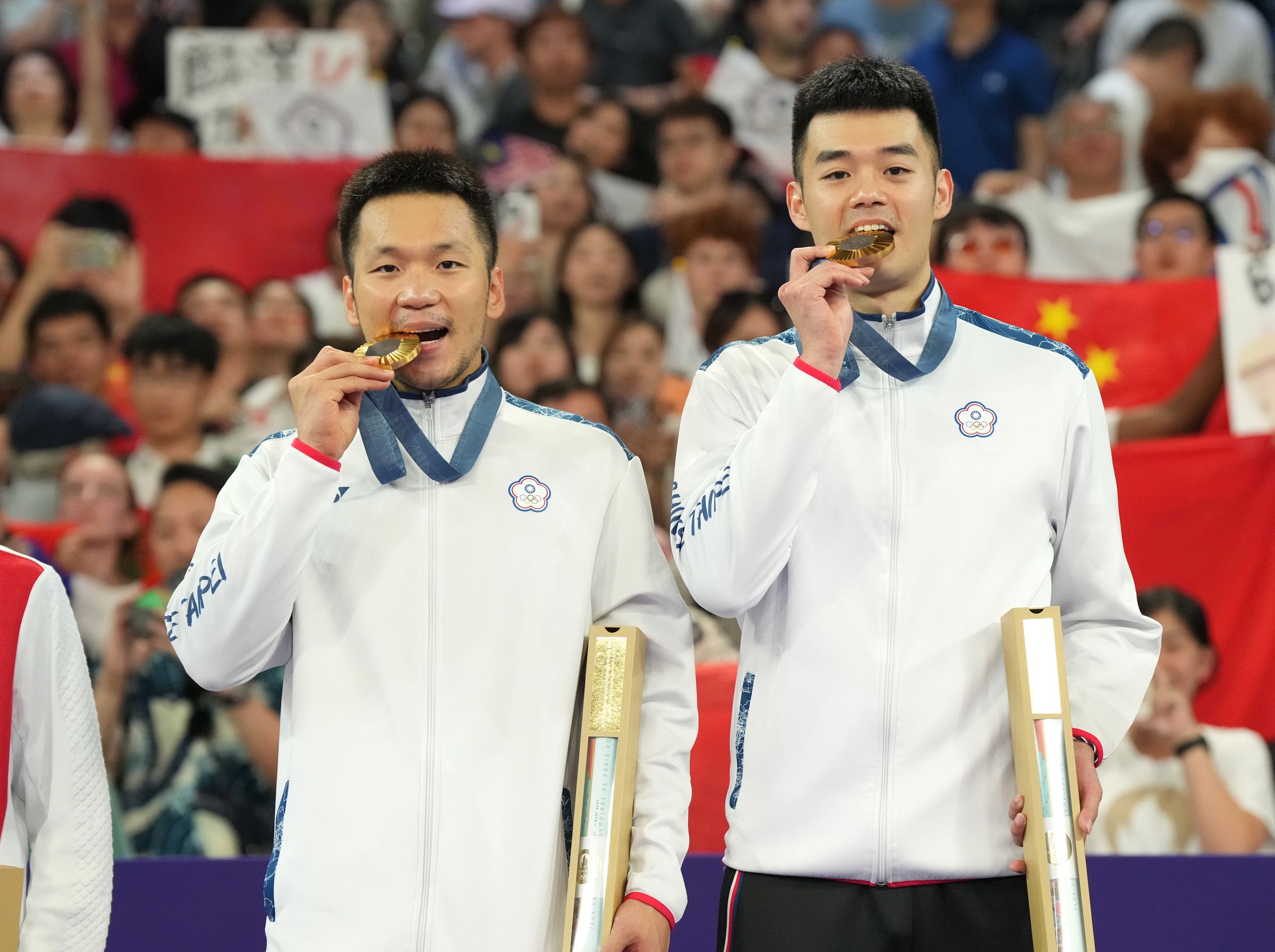 王齊麟(右)月底750系列日本公開賽、下月韓國賽,將聯手新搭檔出賽。(中華奧會提供)