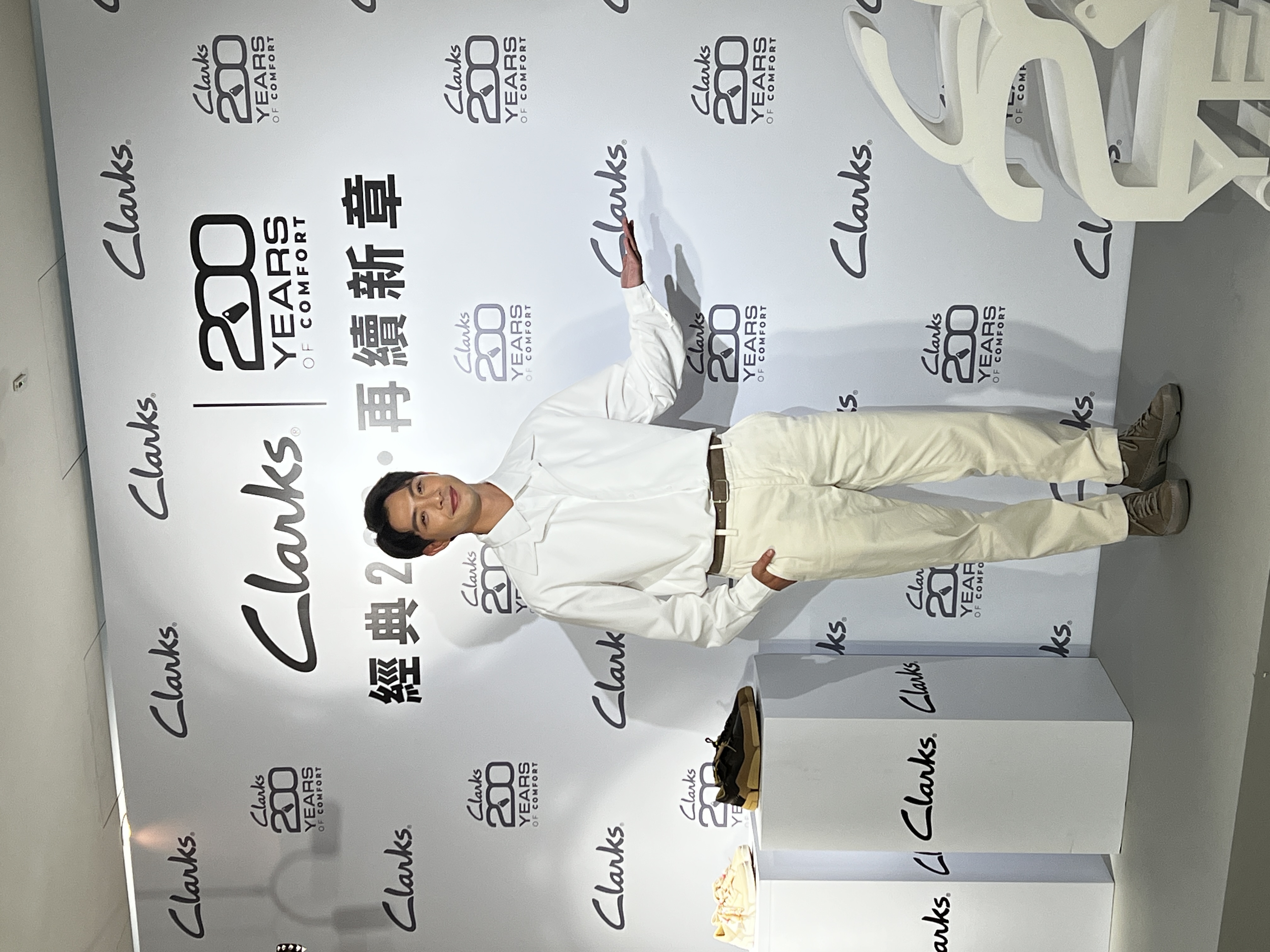 連晨翔透露自己早念學生時期就已擁有好多雙Clarks。（陳慧明攝）
