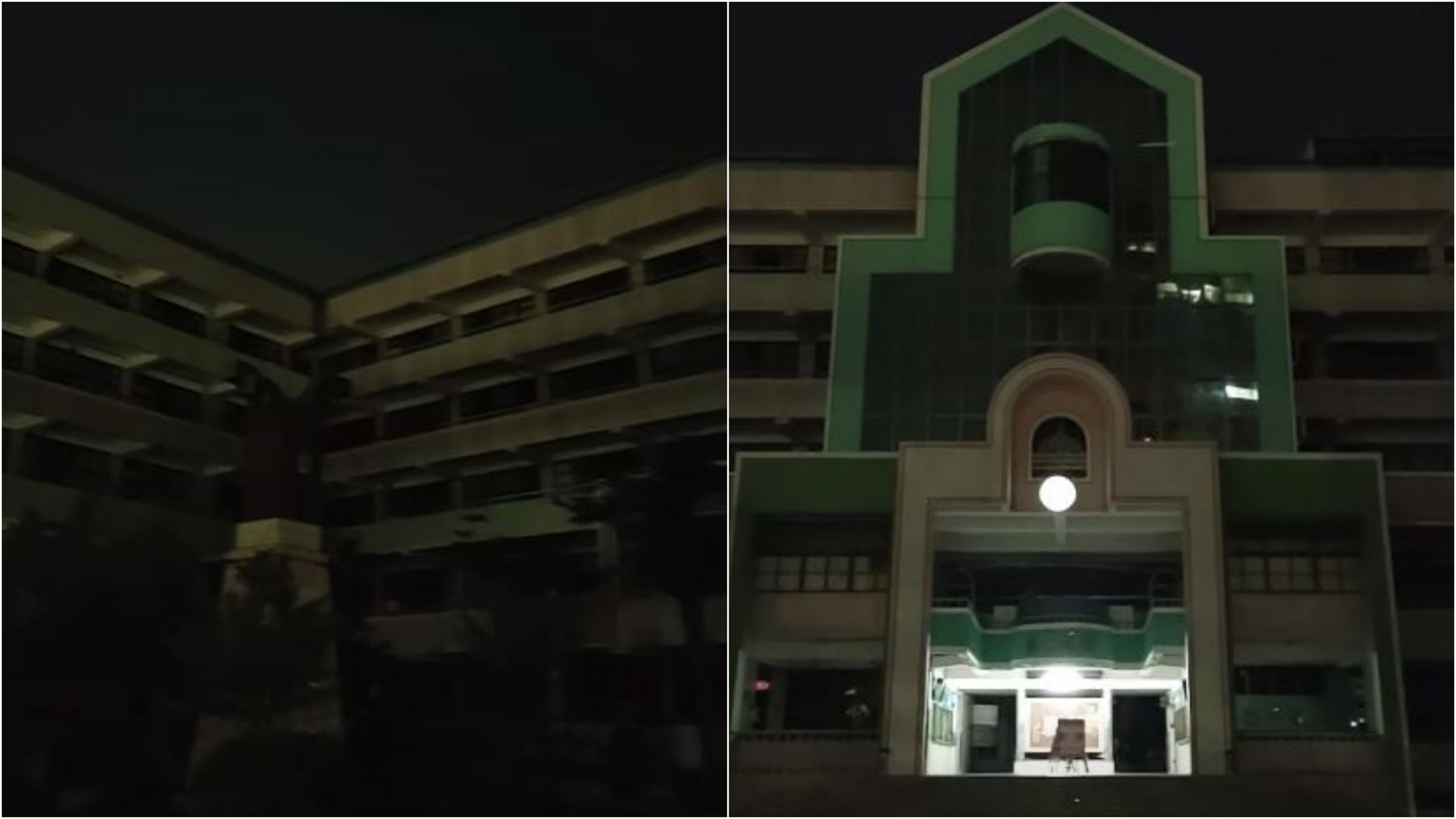 台中文心國小,凌晨突傳出已故藝人小鬼黃鴻昇的歌曲,讓不少瞬間感到毛毛的。(翻攝林煜舜臉書)