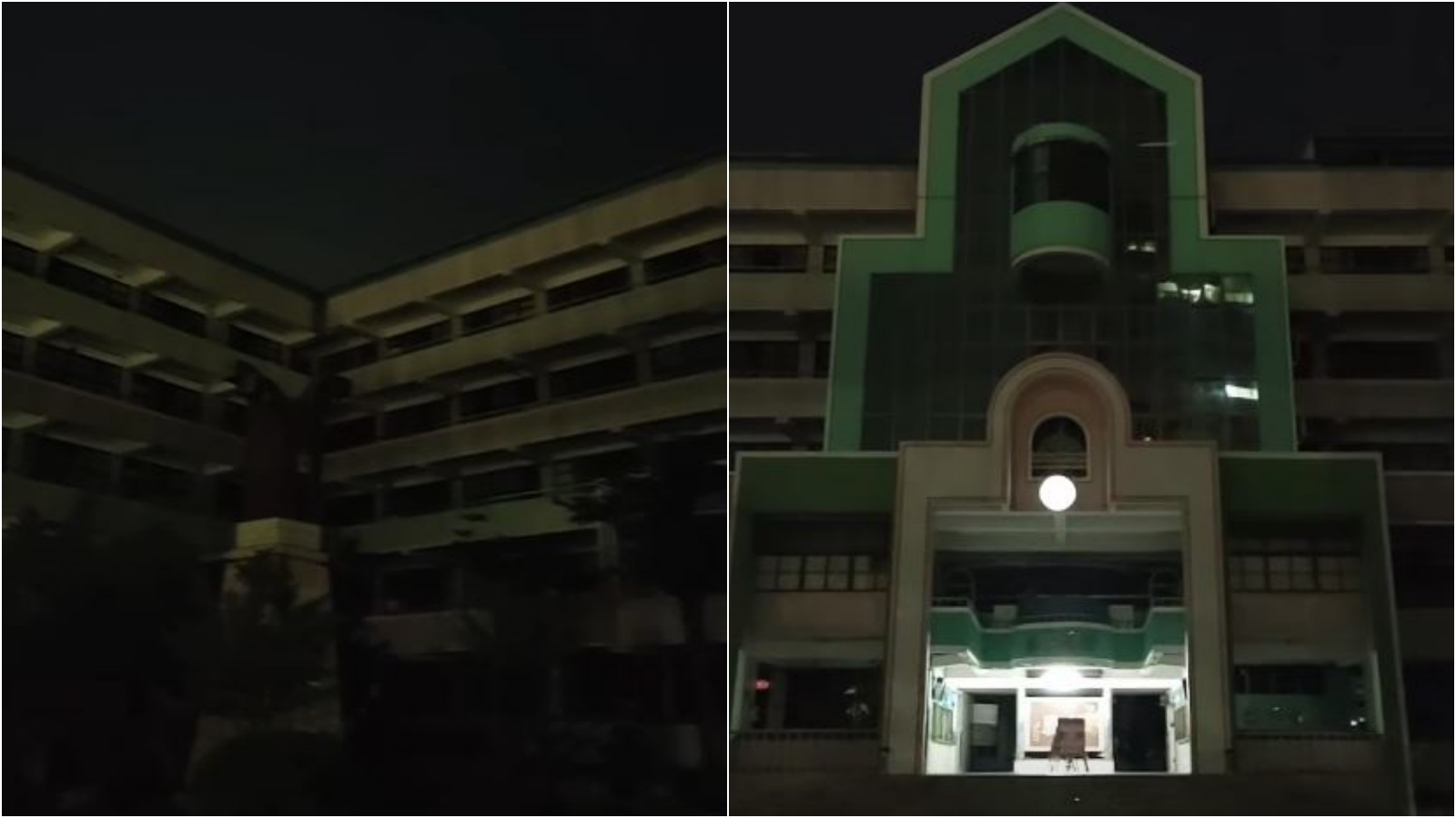 台中文心國小，凌晨突傳出已故藝人小鬼黃鴻昇的歌曲，讓不少瞬間感到毛毛的。（翻攝林煜舜臉書）