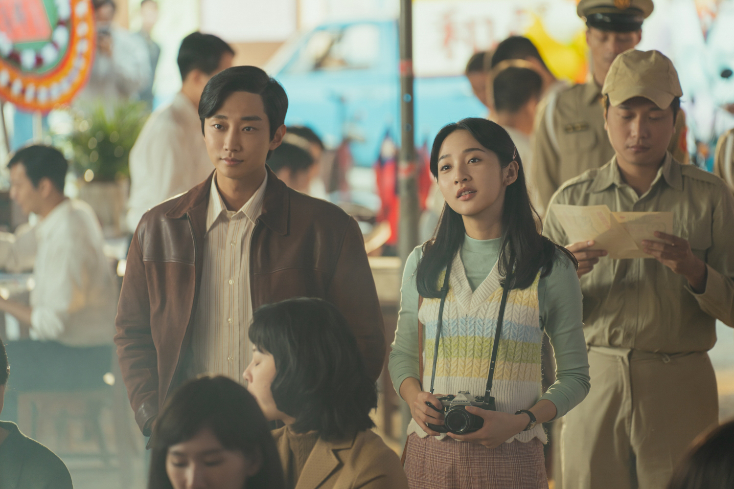 李沐和振永在《那張照片裡的我們》有著曖昧情愫。（瀚草文創GrX STUDIO提供）
