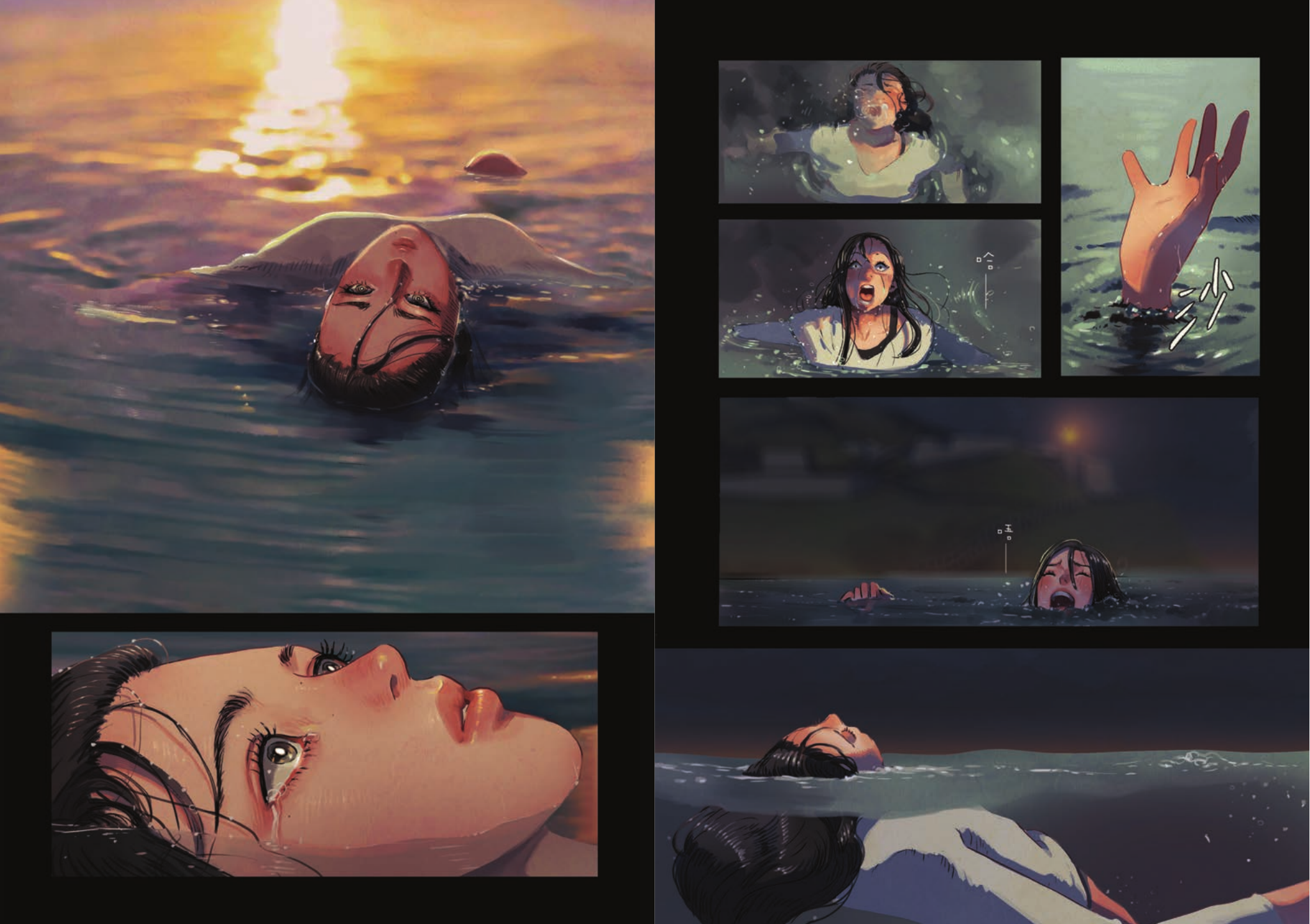 〈還在〉改編自李映霏的歌曲，描述憂鬱症的故事。（大辣出版提供）