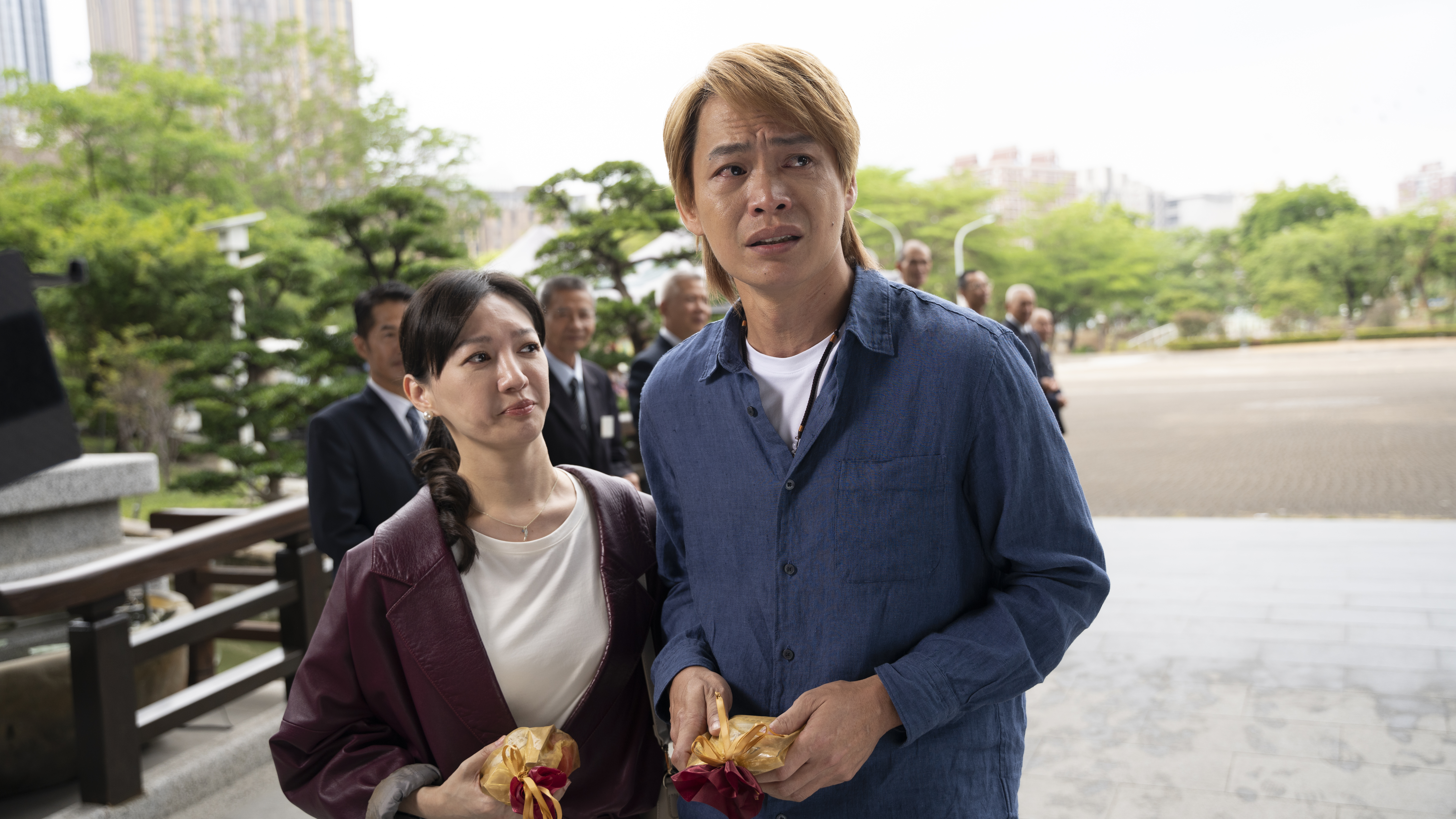 黃鐙輝和李杏在《九如一家人》飾演夫妻。（華視提供）