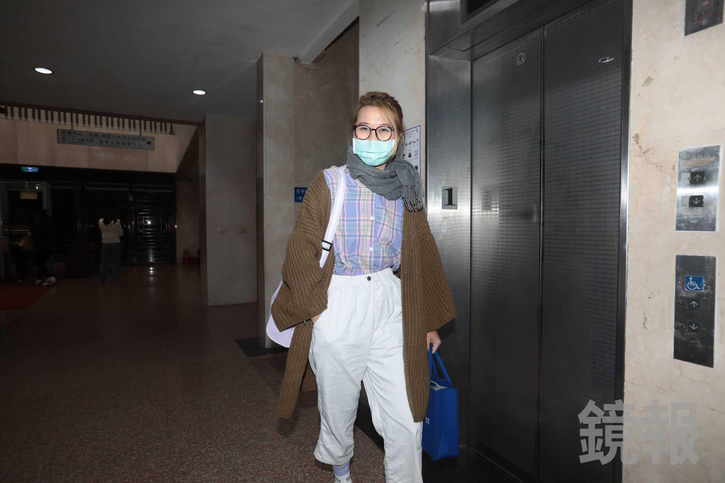 謝幸恩昨接受台北地檢署訊問。(鏡爆林煒凱攝)