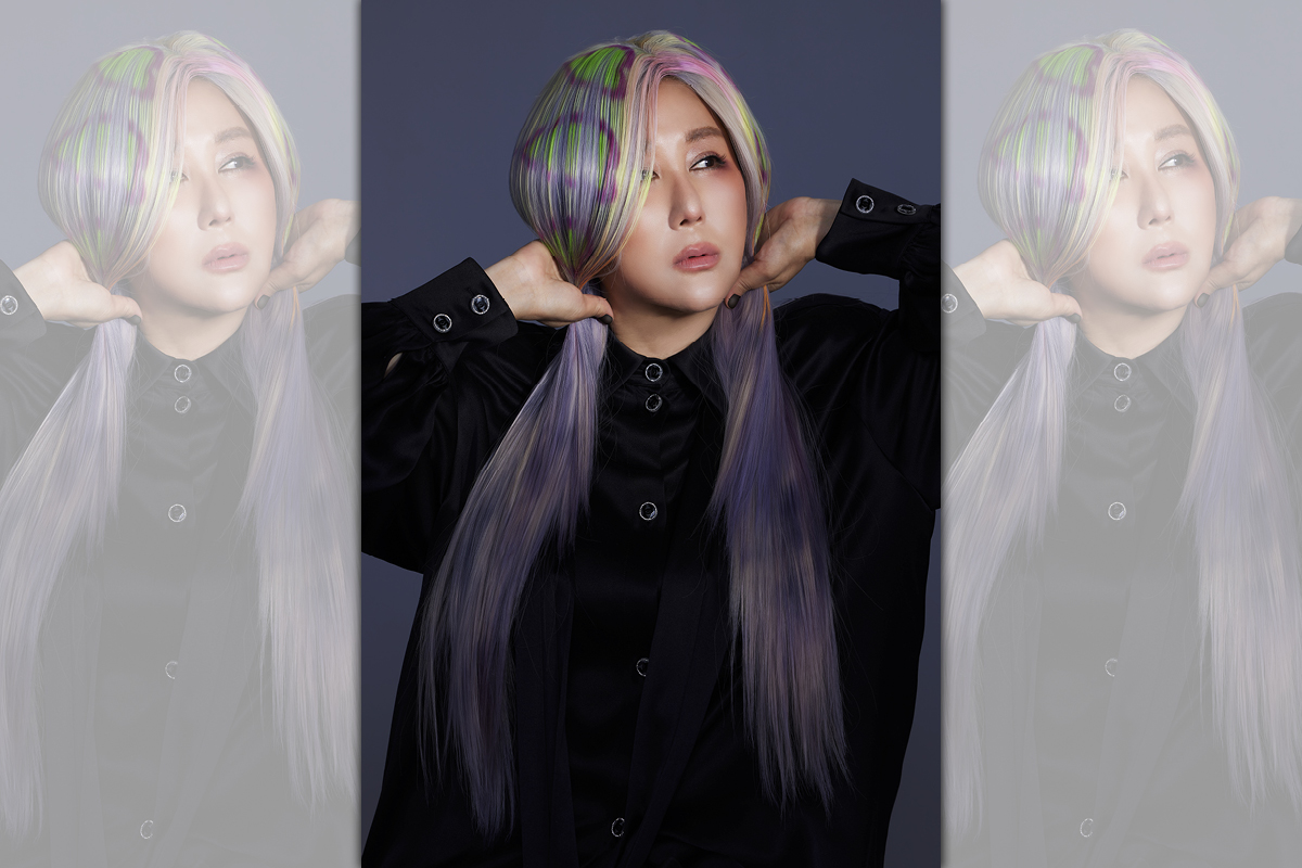 藍心湄受邀拍攝時尚雜誌單元。（林炳存提供）