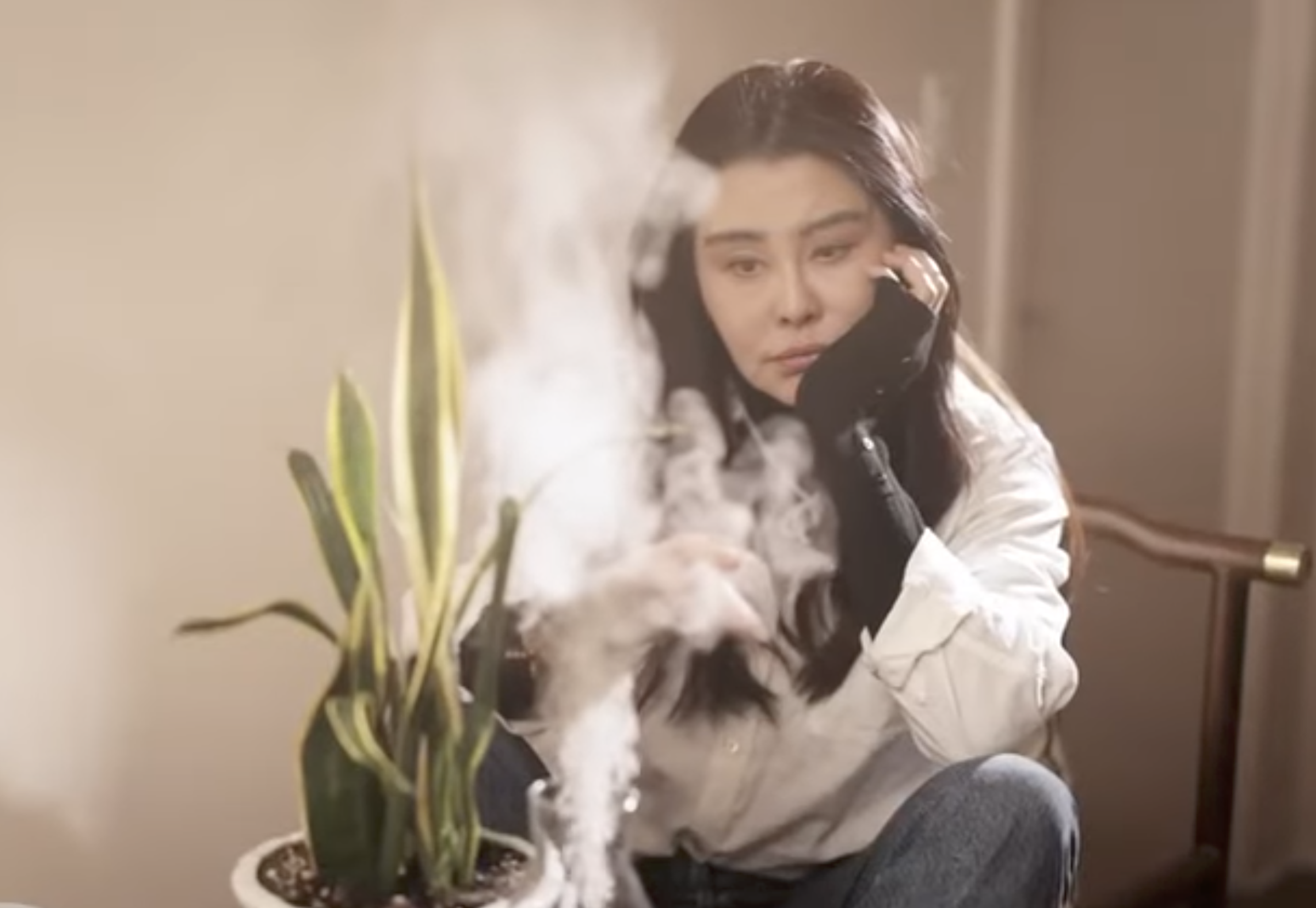 王祖賢開設艾灸館,表示艾灸是她希望能堅持一生的事業。(翻攝影片畫面)