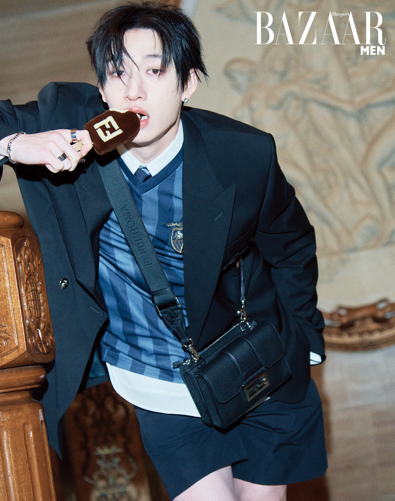 Stray Kids隊長方燦希望一直活在25歲，接受無限挑戰、無限可能。（《Harper’s BAZAAR》國際中文版提供）